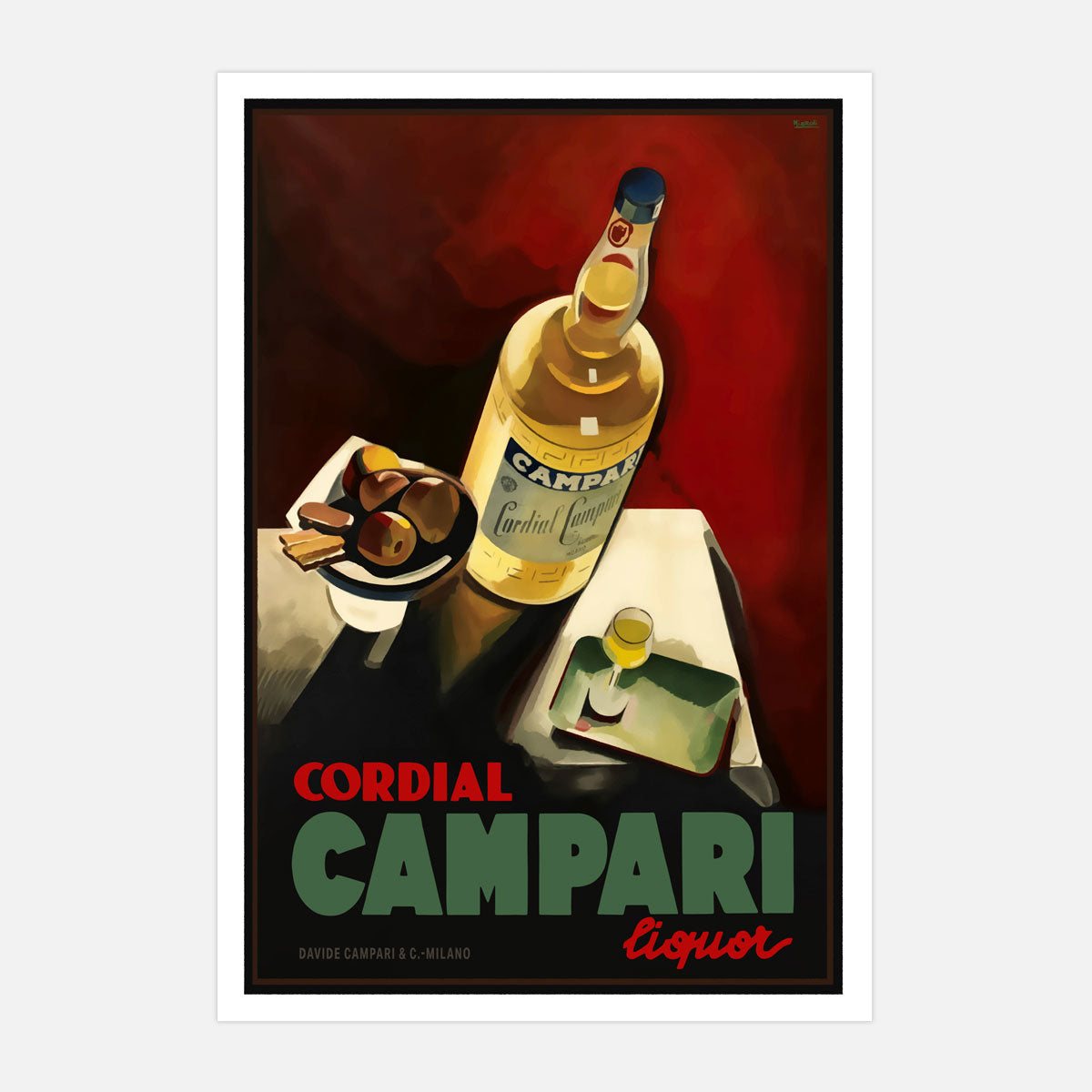 Cordial Campari Italy retro print from Places We Luv