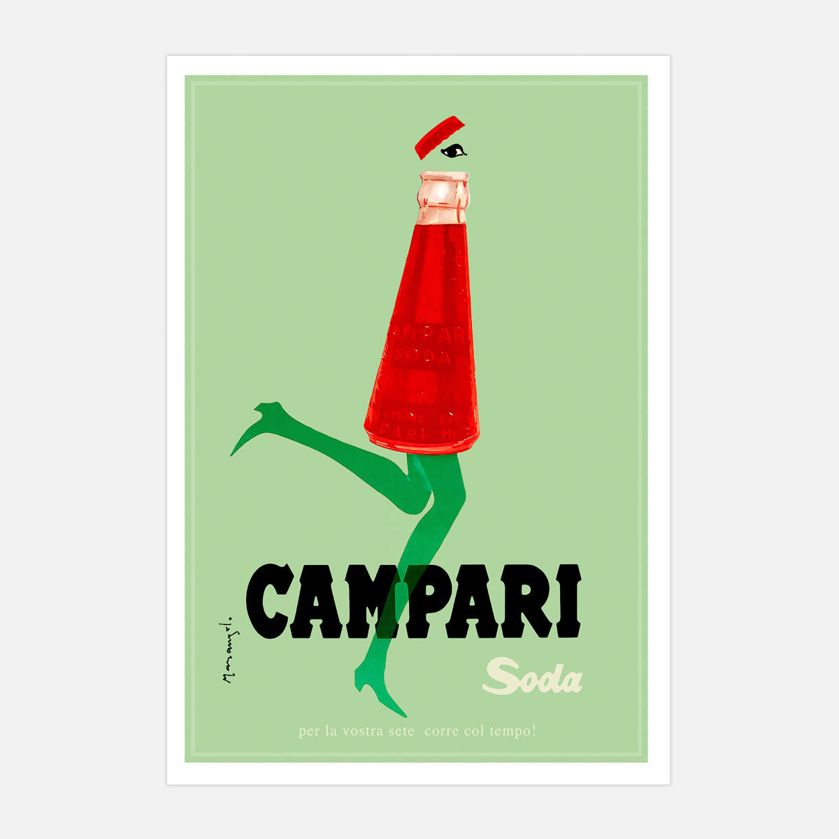 Campari Soda skipping retro vintage print from Places We Luv