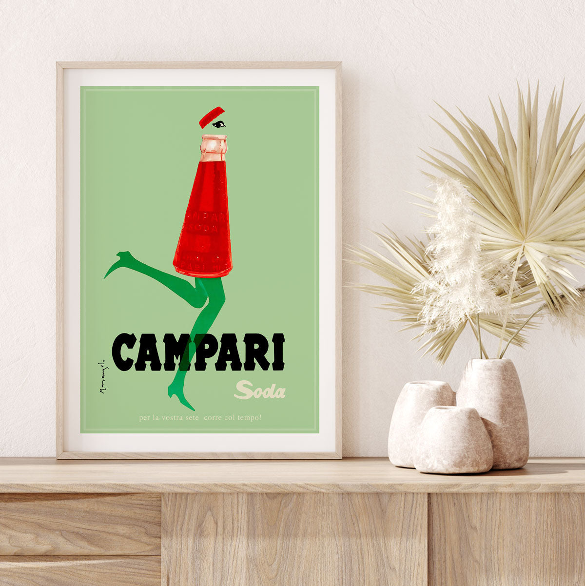 Campari Soda skipping retro vintage poster from Places We Luv