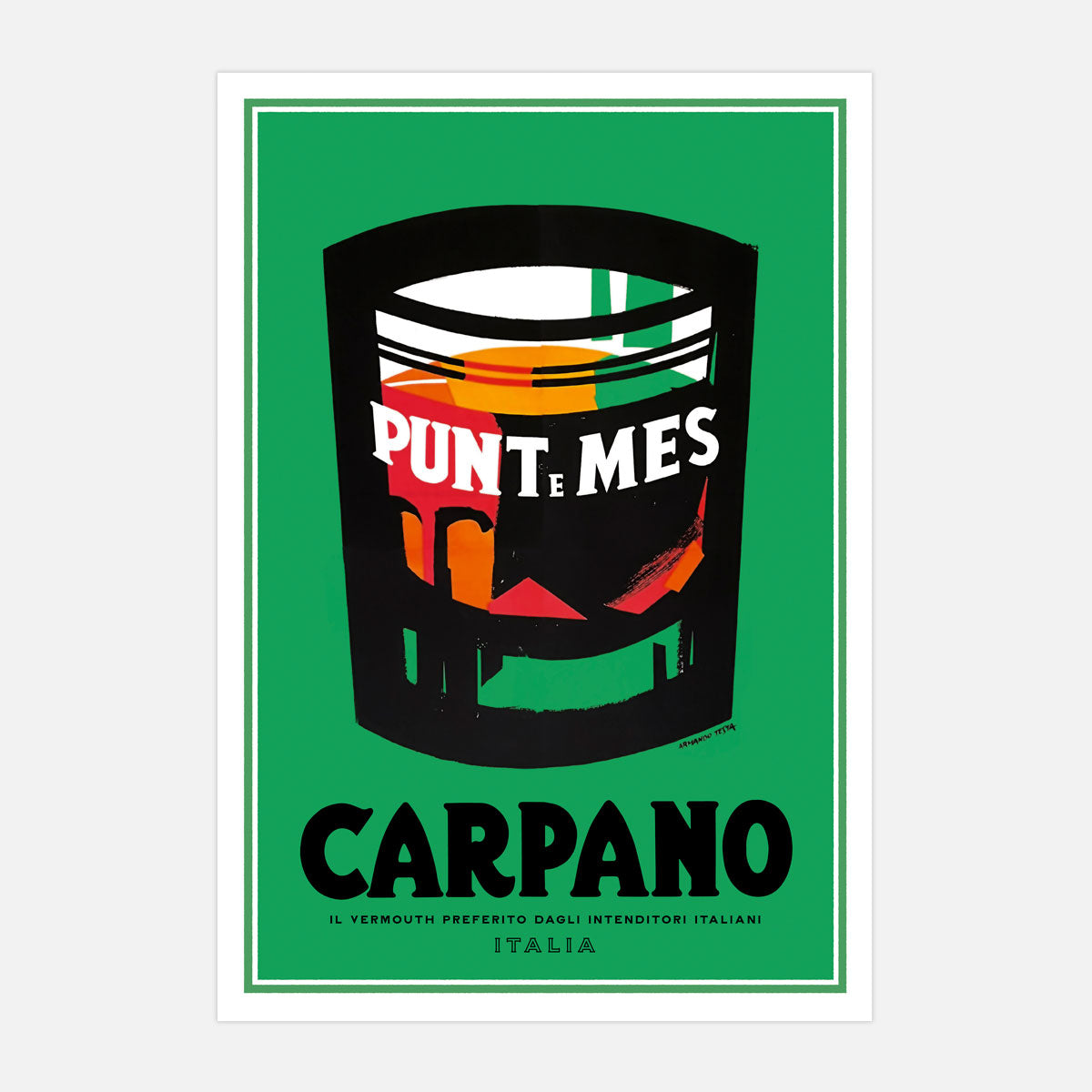 Carpano Vermouth Italian retro vintage print from Places We Luv