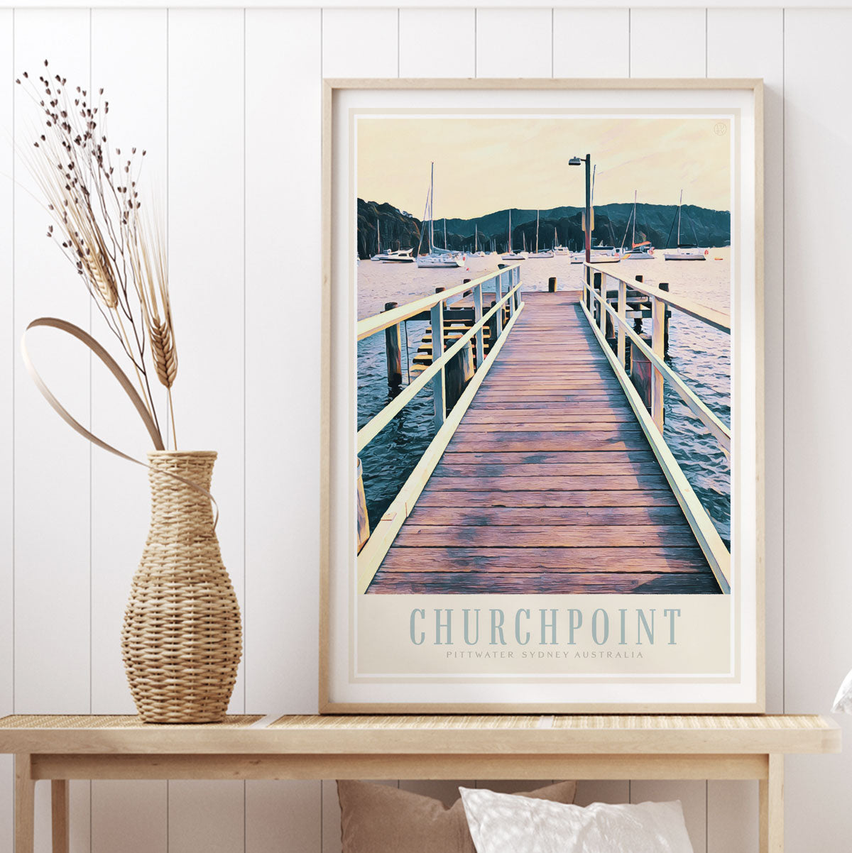 Churchpoint Sydney retro vintage travel poster from Places We Luv