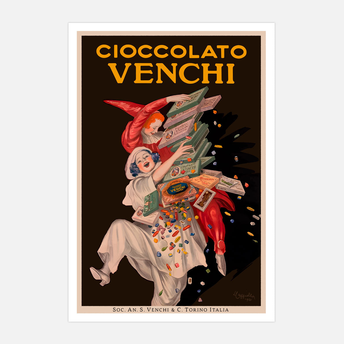 Vintage retro Cioccolato Venchi Italy print from Places We Luv