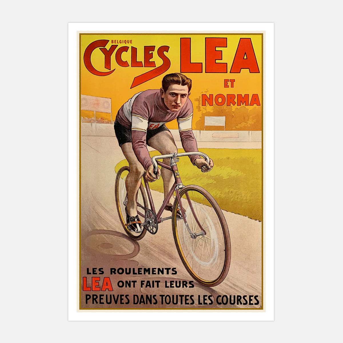 Cycles Lea french retro vintage poster from Places We Luv