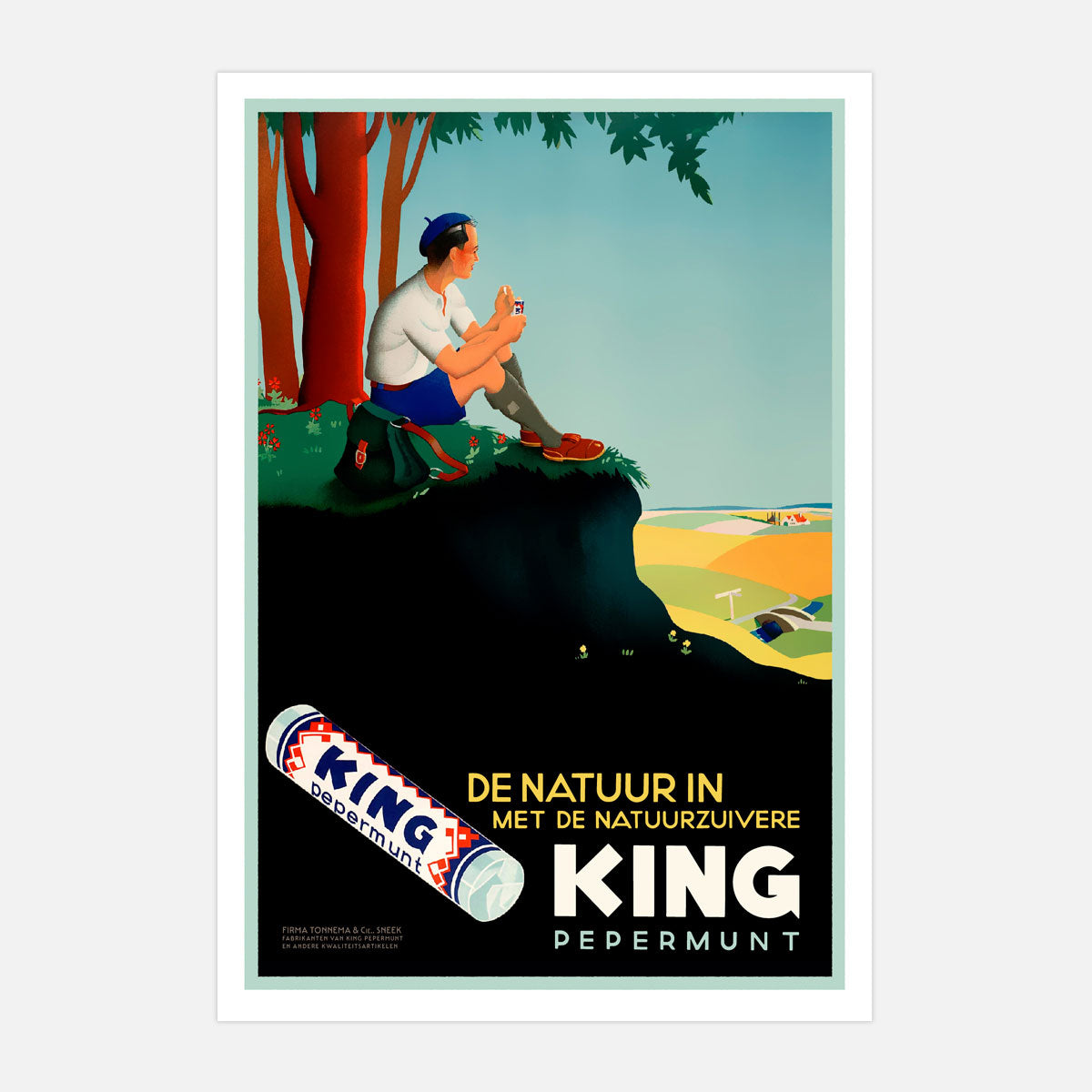 King mints dutch vintage retro poster from Places We Luv