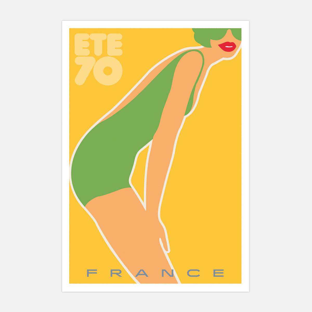 French vintage retro print poster from  Places We Luv