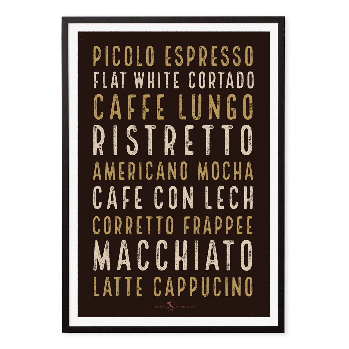 Cafe Italiano Espresso vintage retro poster