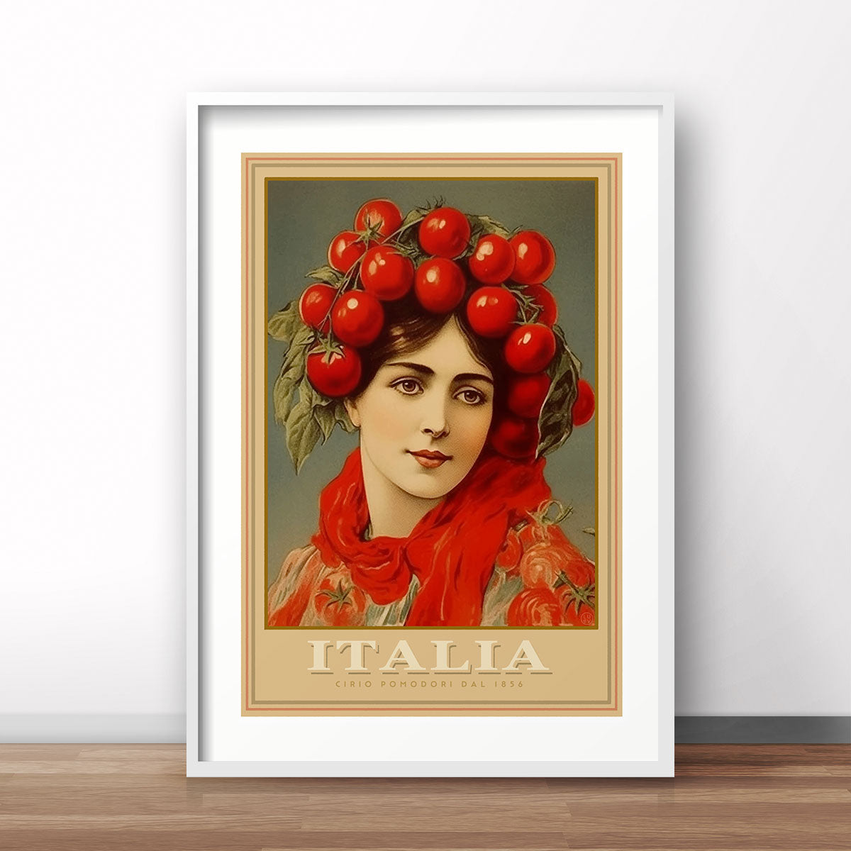 Tom girl Italy retro vintage poster print from Places We Luv