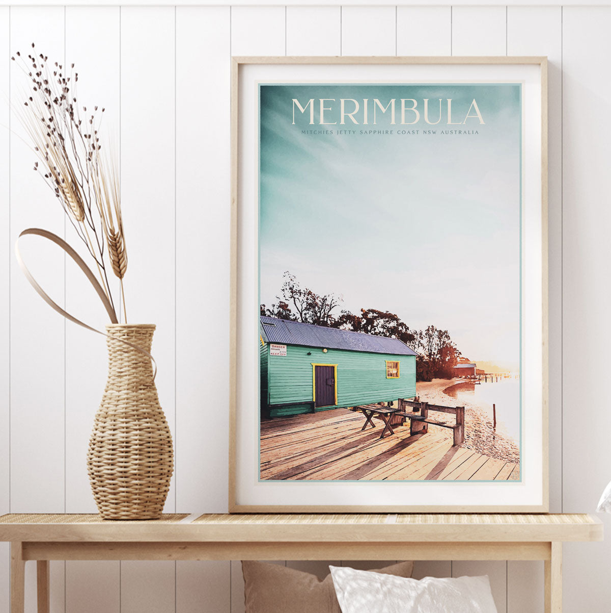 Merimbula NSW vintage retro print from Places We Luv