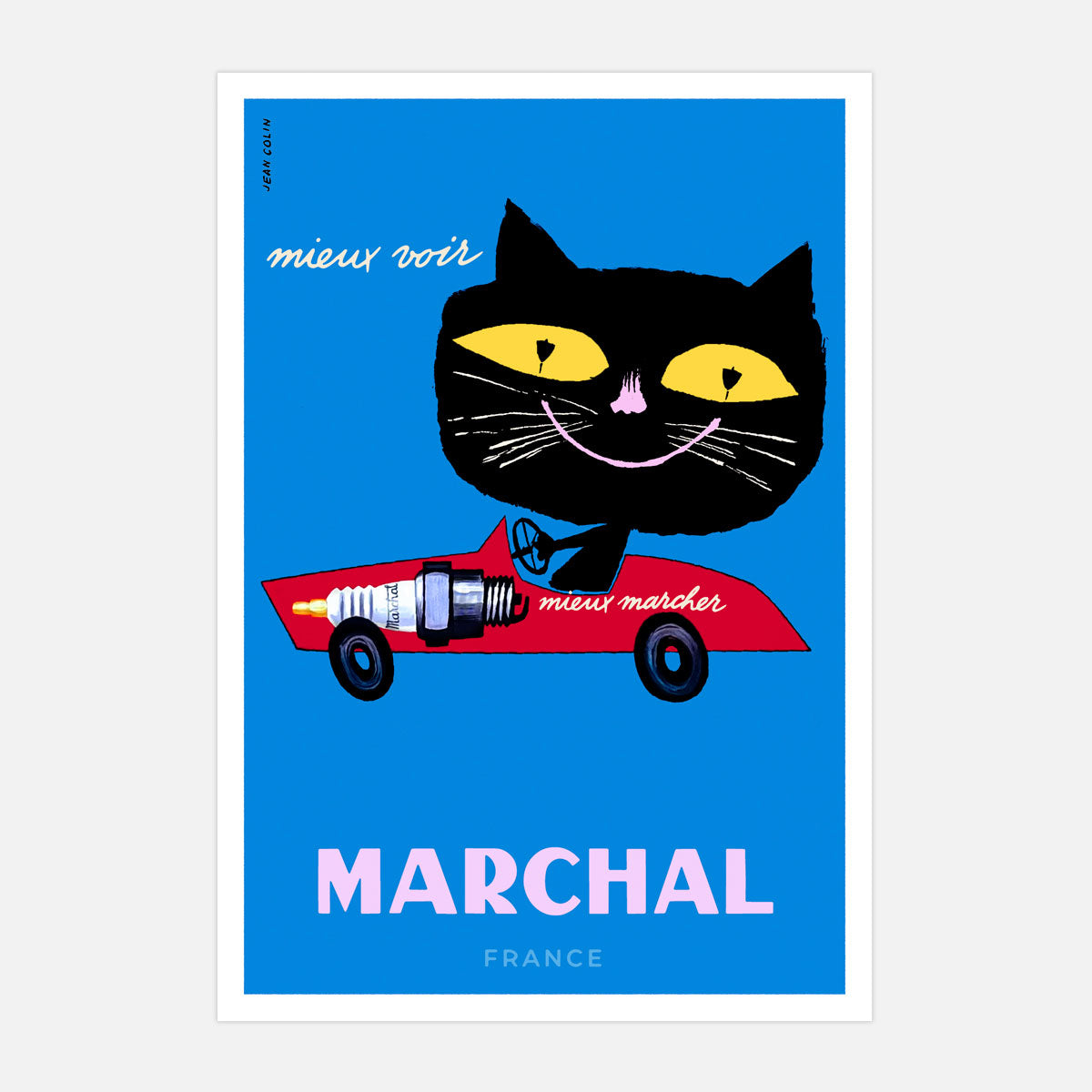 Marchal France retro vintage poster framed or unframed from Places We Luv