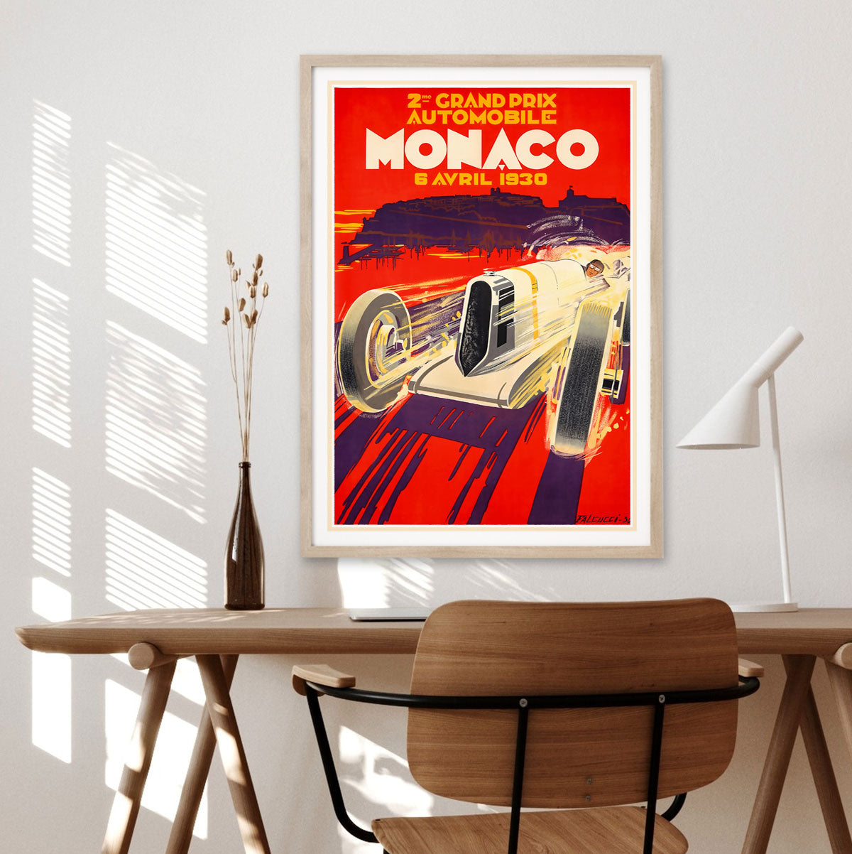 Monaco Grand Prix retro vintage poster from Places We Luv