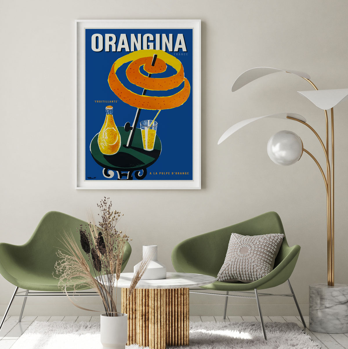 Orangina France retro vintage poster from Places We Luv