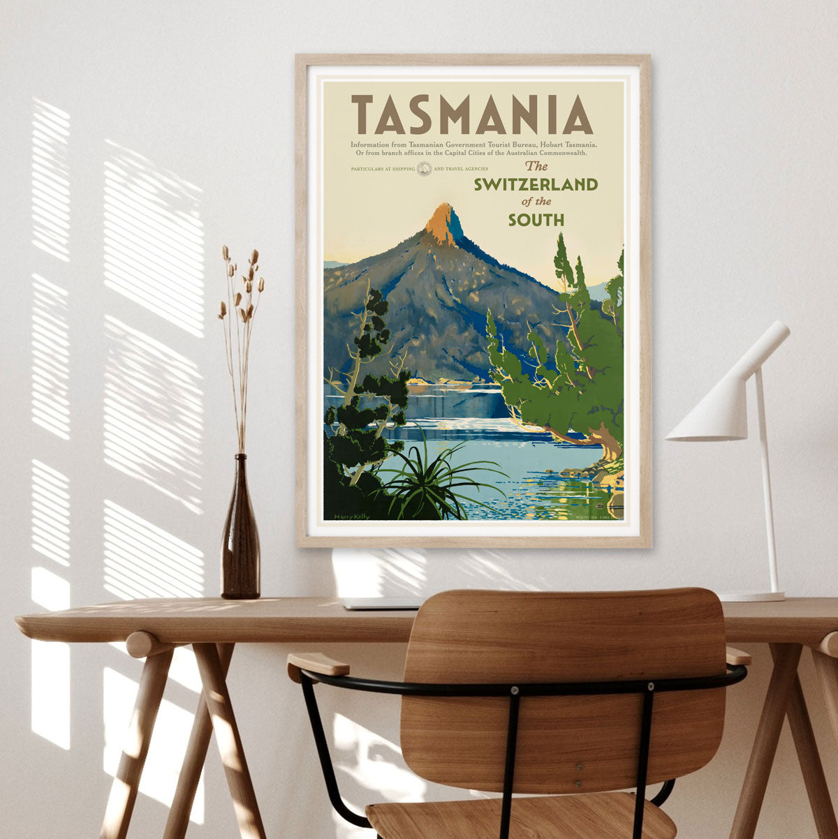 Tasmania vintage retro advertising poster from Places We Luv