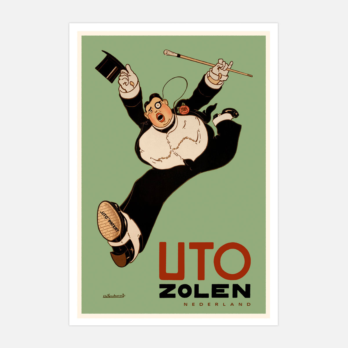 Uto Zolen The Netherlands retro vintage poster from Places We Luv