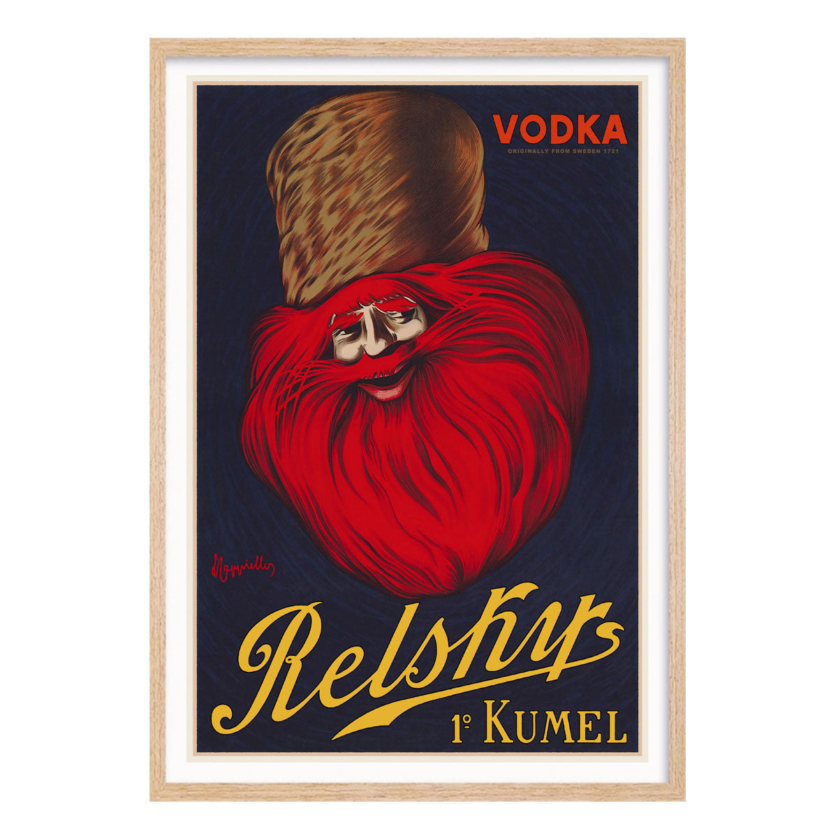 Relskys Vodka retro vintage oak framed print from Places We Luv