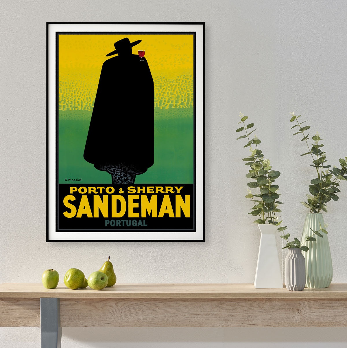 Sandeman Portuguese vintage retro poster print from Places We Luv