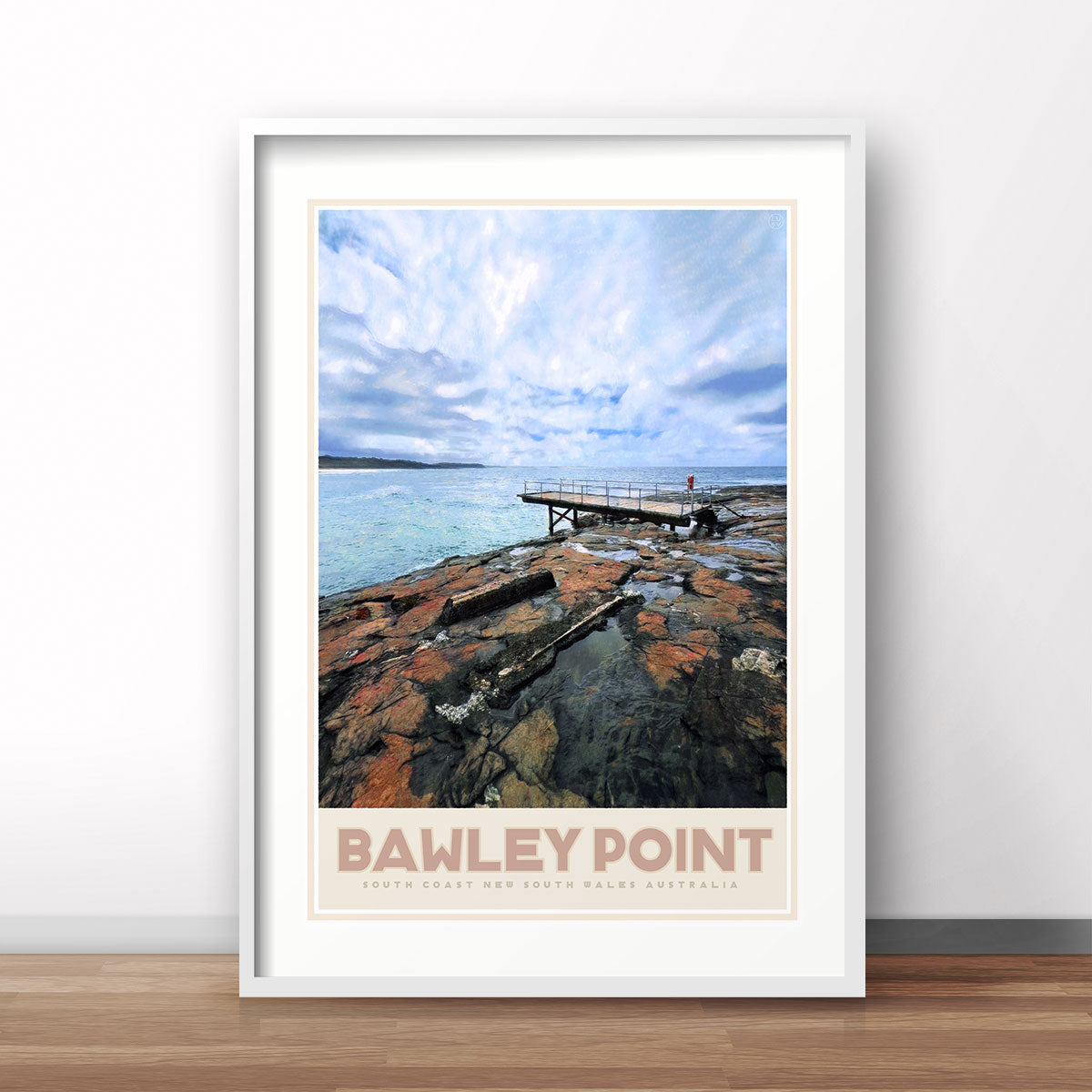 Bawley Point NSW retro vintage poster from Places We Luv