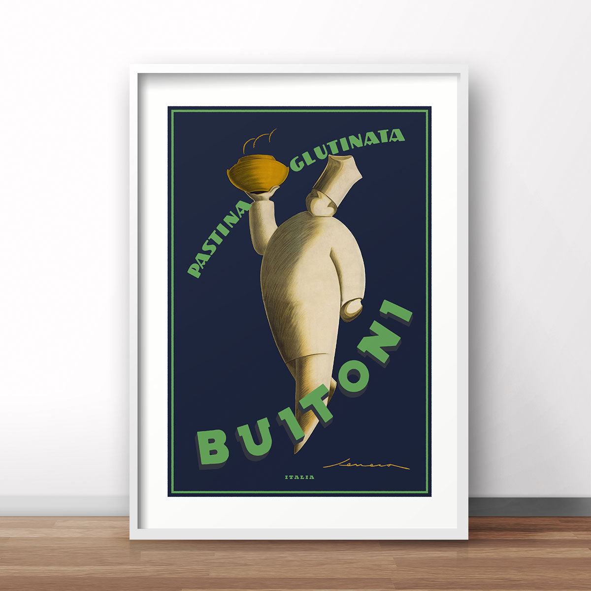 Buitoni Italy retro vintage advertising poster print from Places We Luv