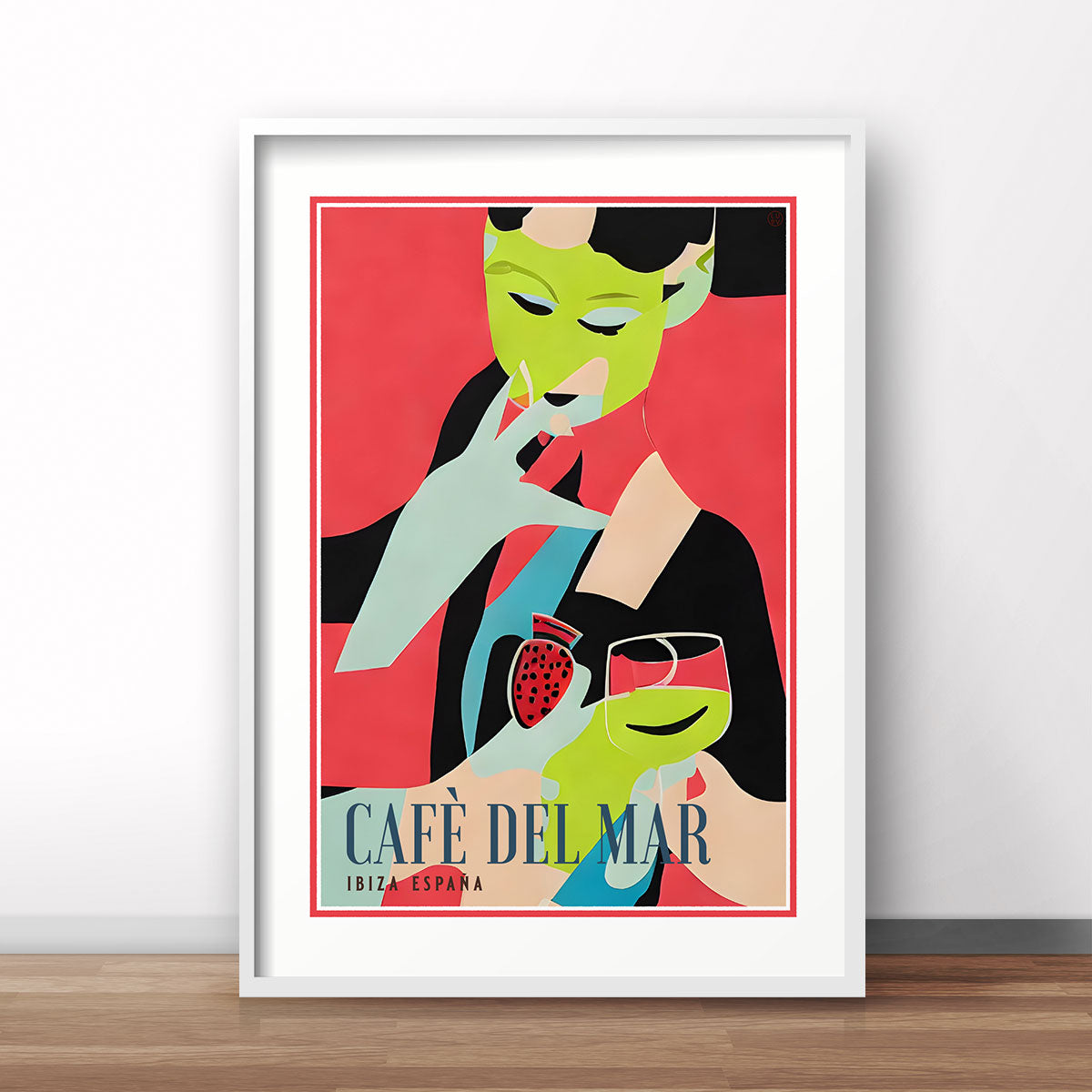 Cafe Del Mar Ibiza retro vintage poster print from Places We Luv