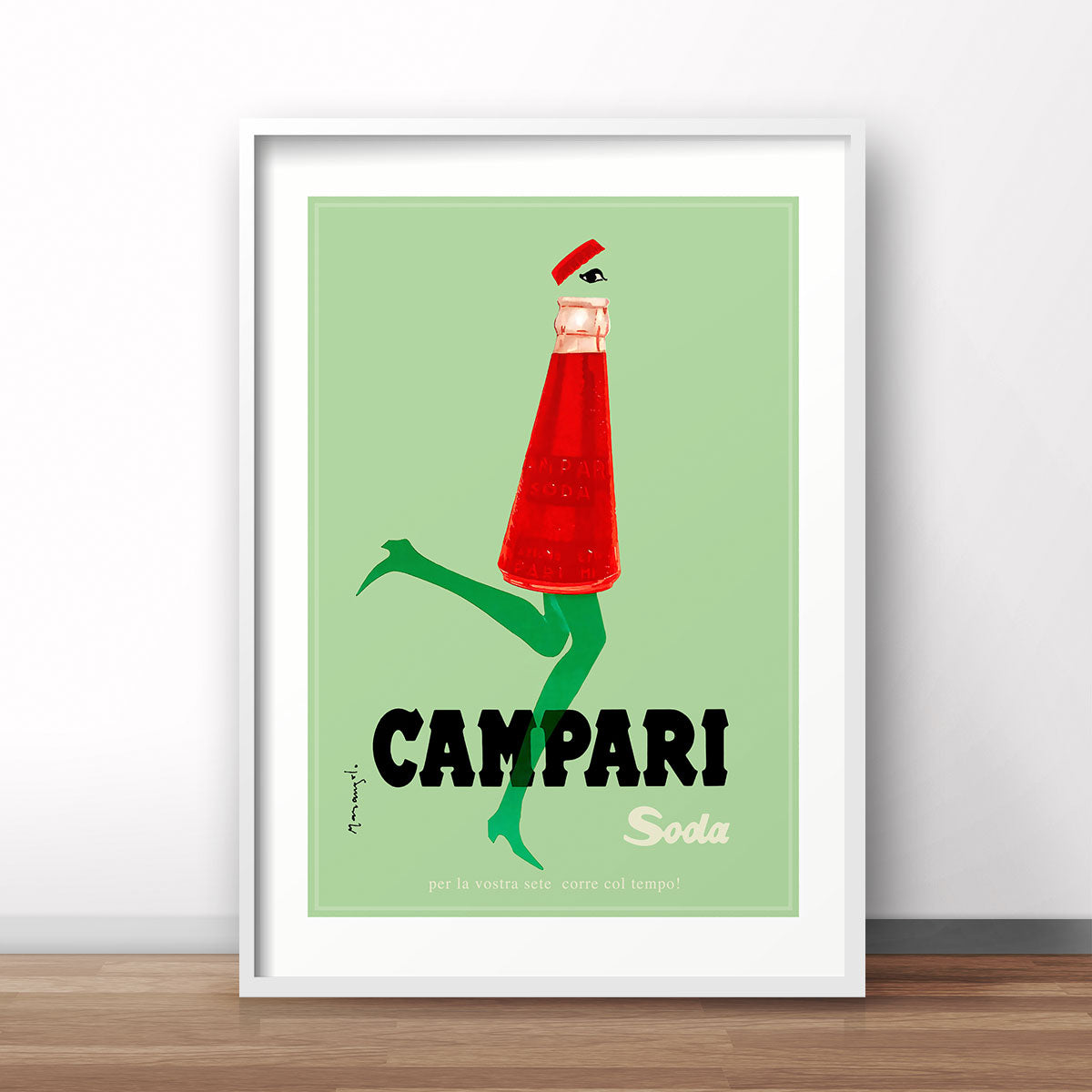 Campari Soda skipping retro vintage poster print from Places We Luv