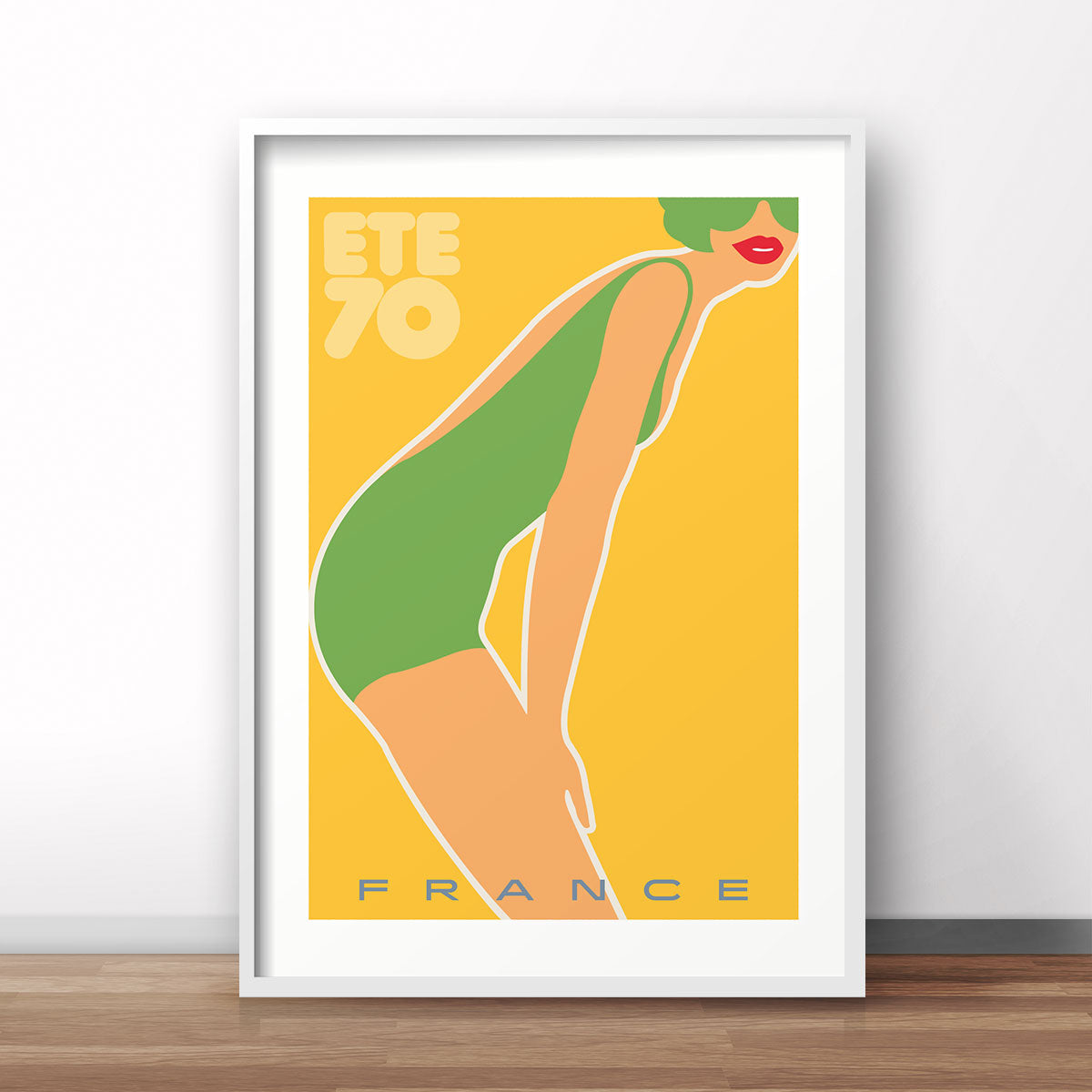 French vintage retro advertising print poster from  Places We Luv