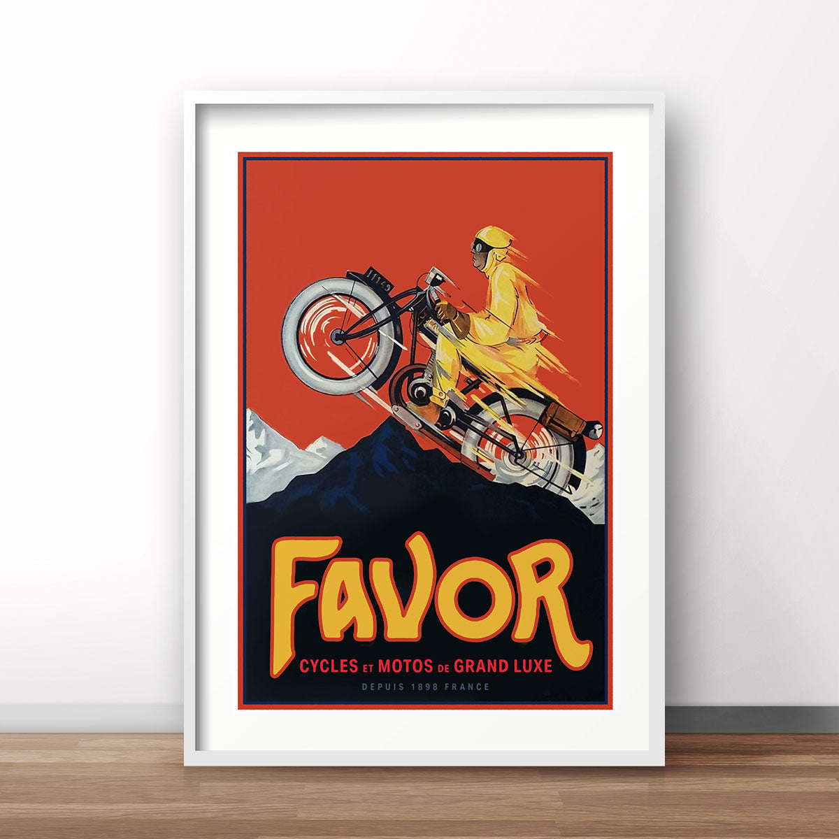 Favor France retro vintage poster print from Places We Luv