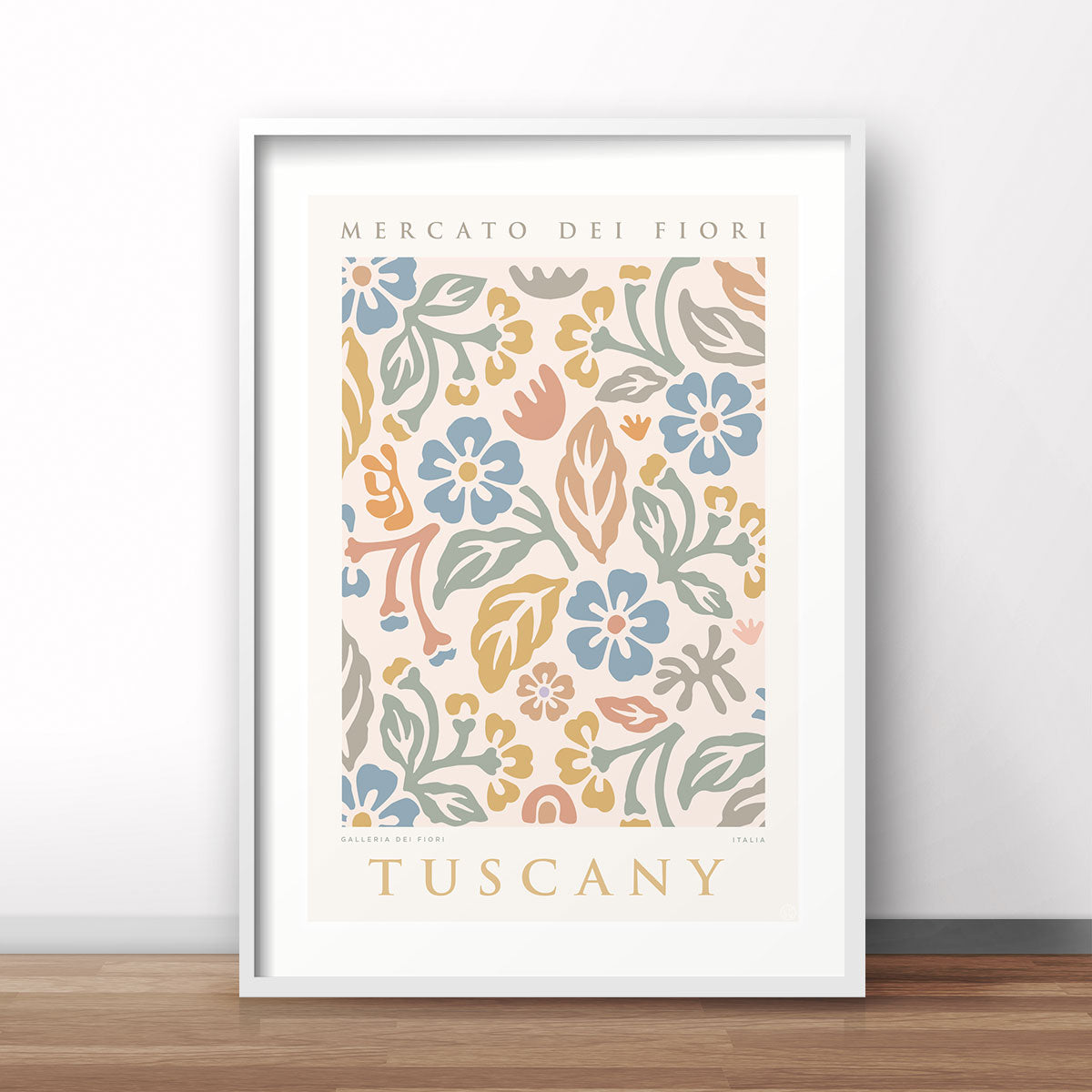 Tuscany Italy retro vintage print poster from Places We Luv