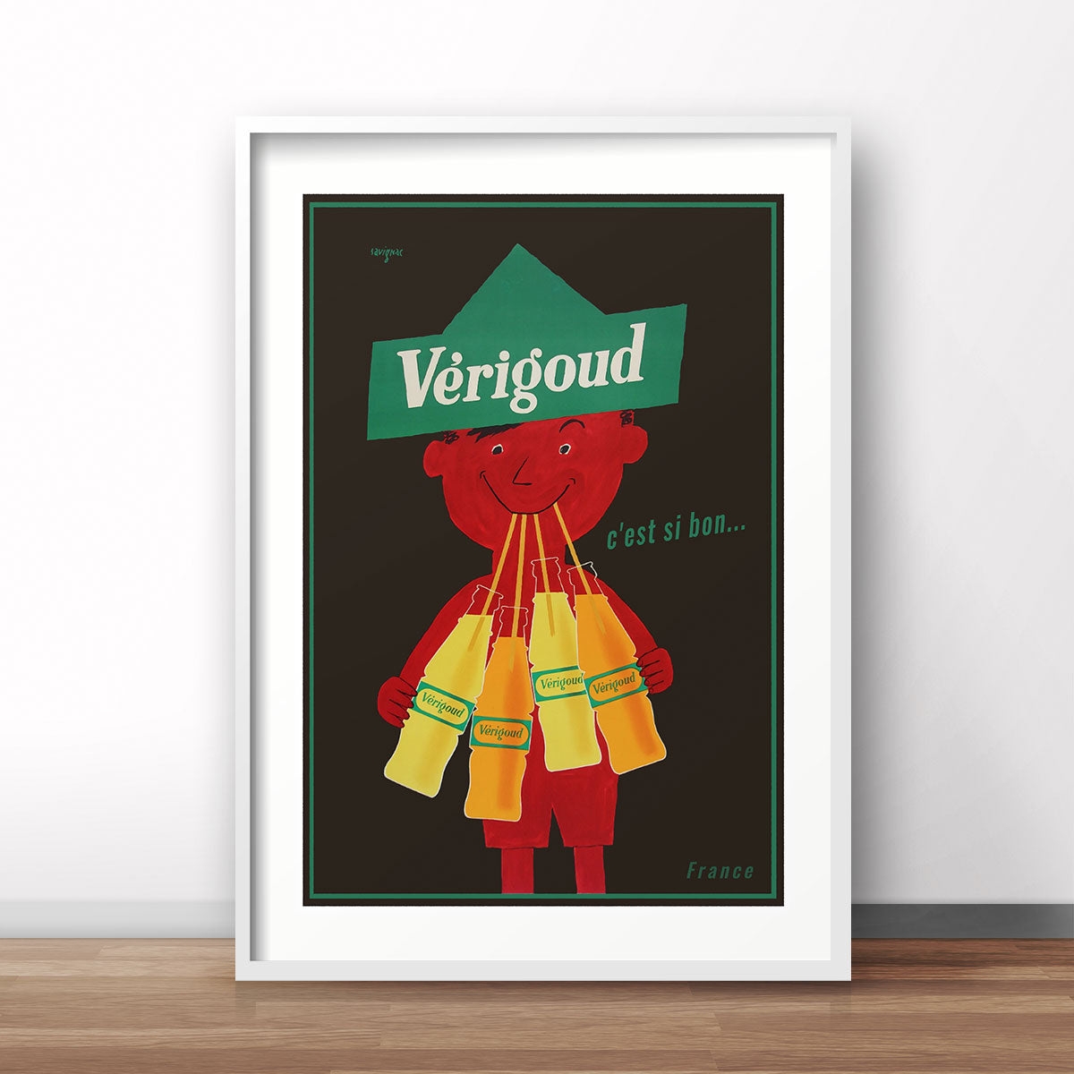 French Verigoud retro vintage advertising poster print from Places We Luv