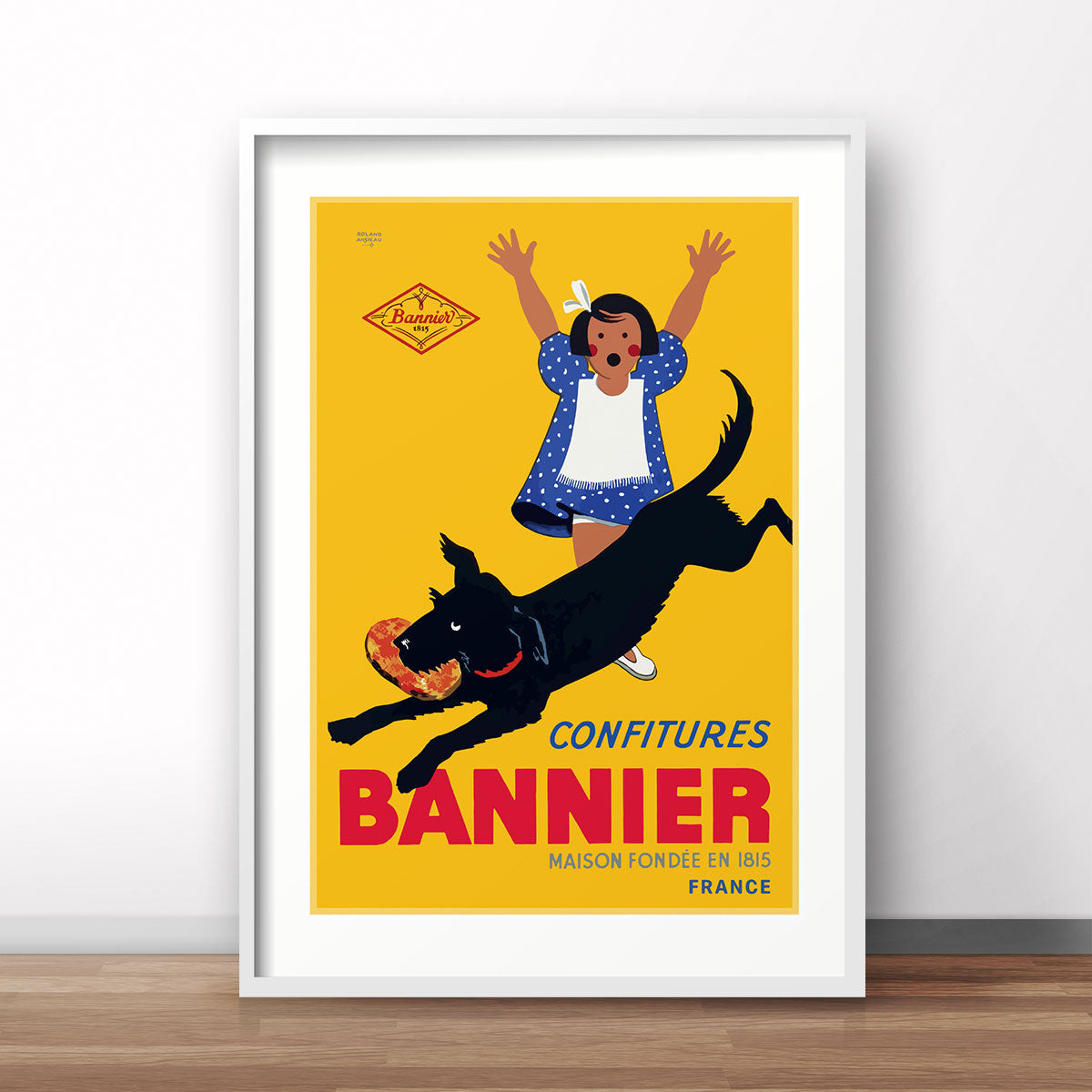 Bannier France retro vintage advertising poster print from Places We Luv