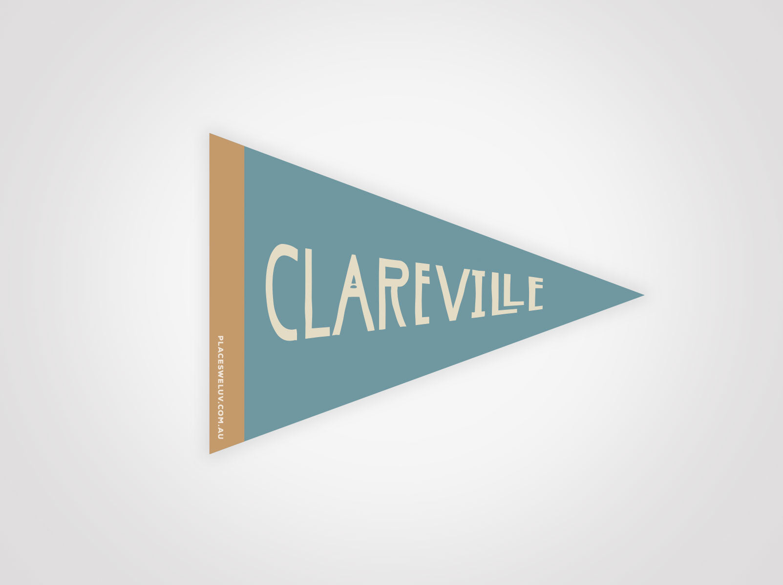 Clareville vintage travel style flag decals by Places we luv