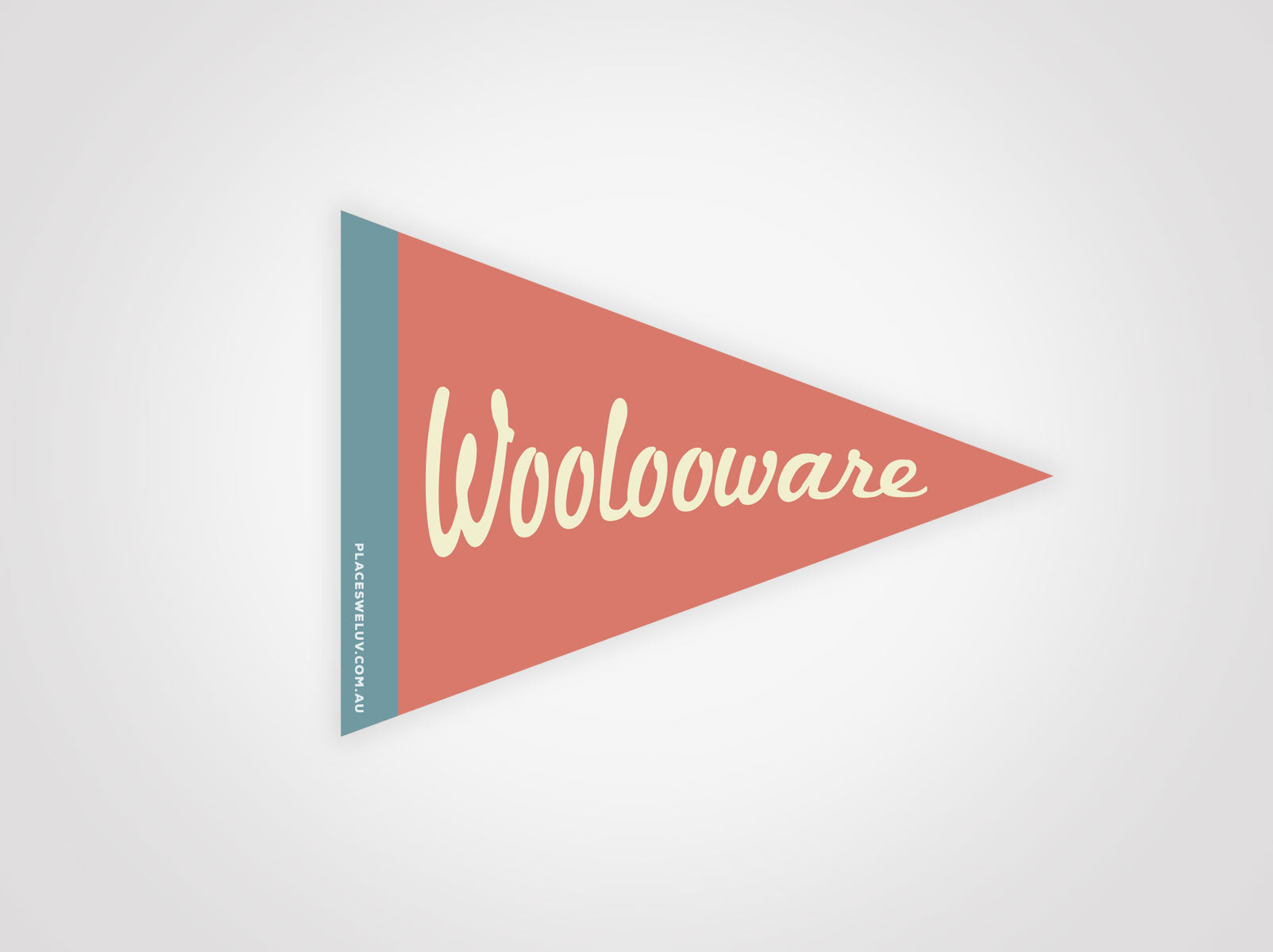 Woolooware vintage travel flag decals by places we luv