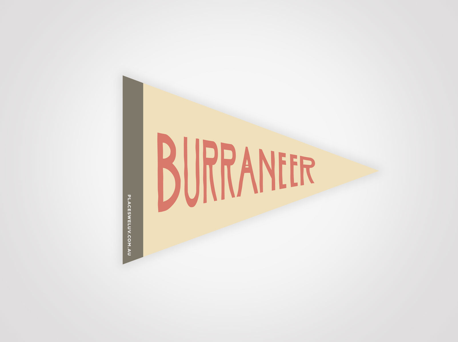 Burraneer bay retro travel flag decal by places we luv