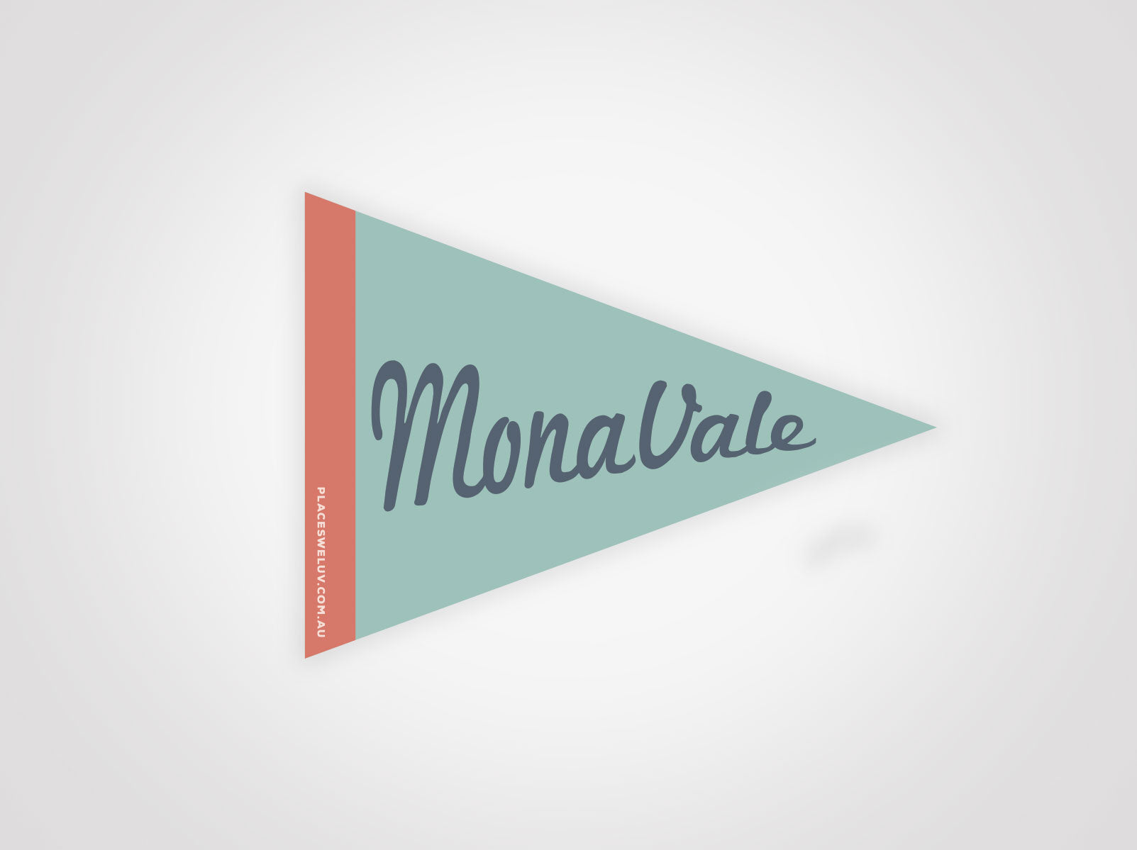 Monavale vintage travel style flag decals by places we luv
