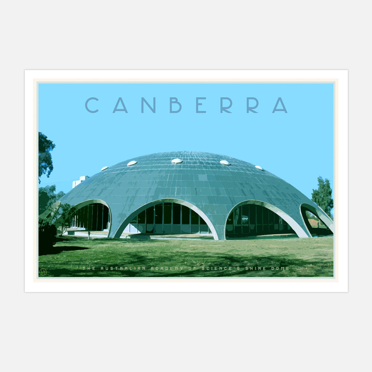 Canberra Dome Travel Print