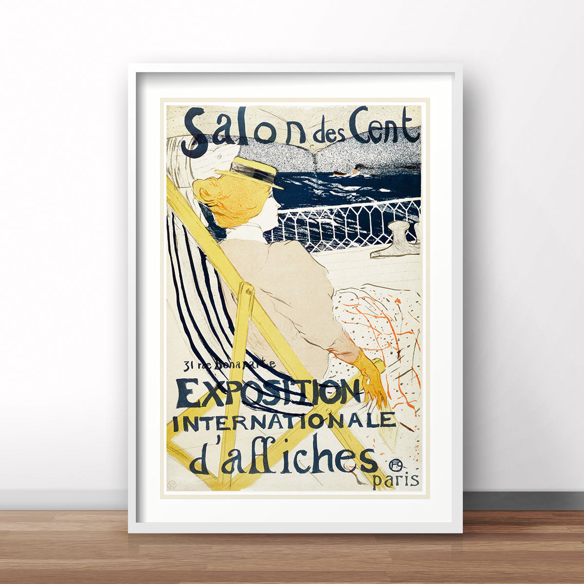 Salon des Cent Paris vintage retro advertisment framed from Places We Luv