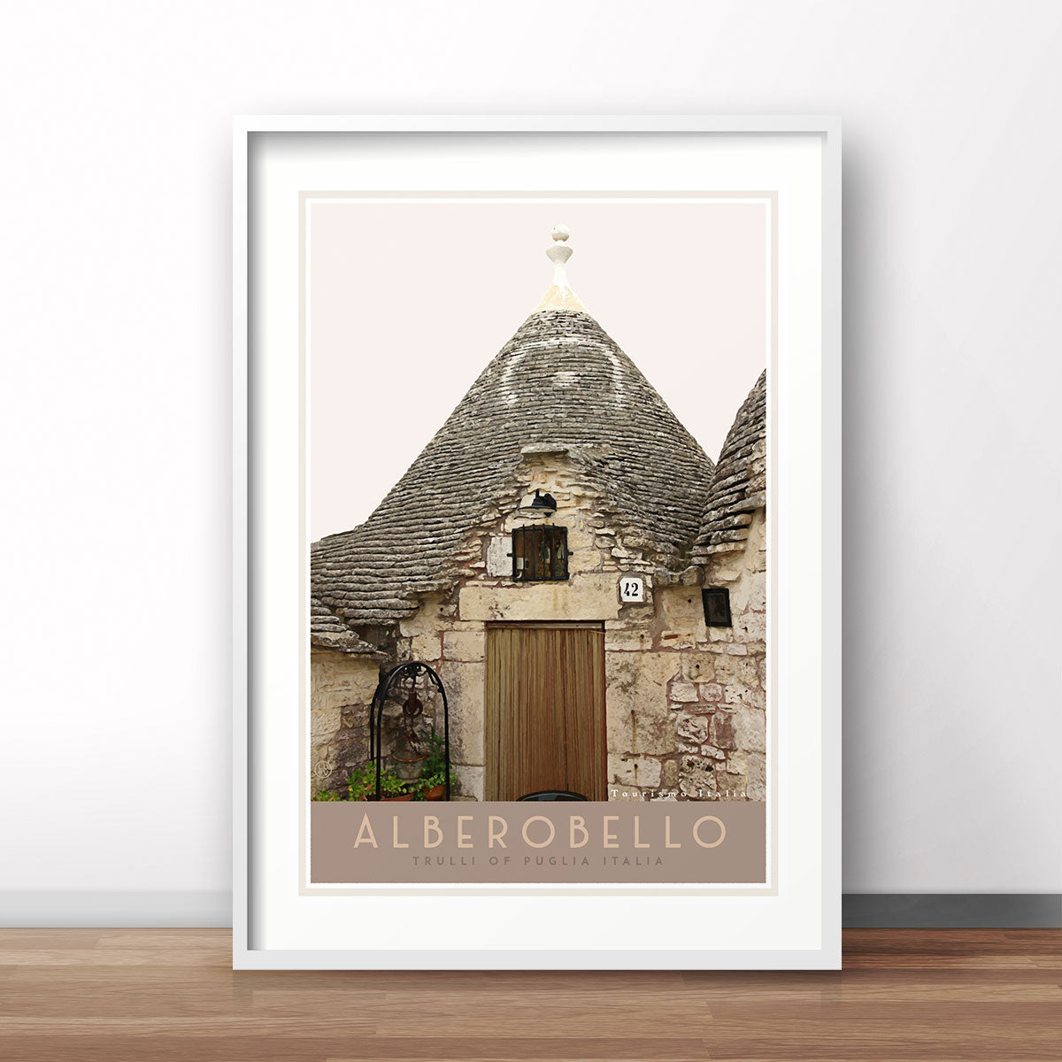 Travel print of Alberobello Italy. Original wall art from Places We Luv  