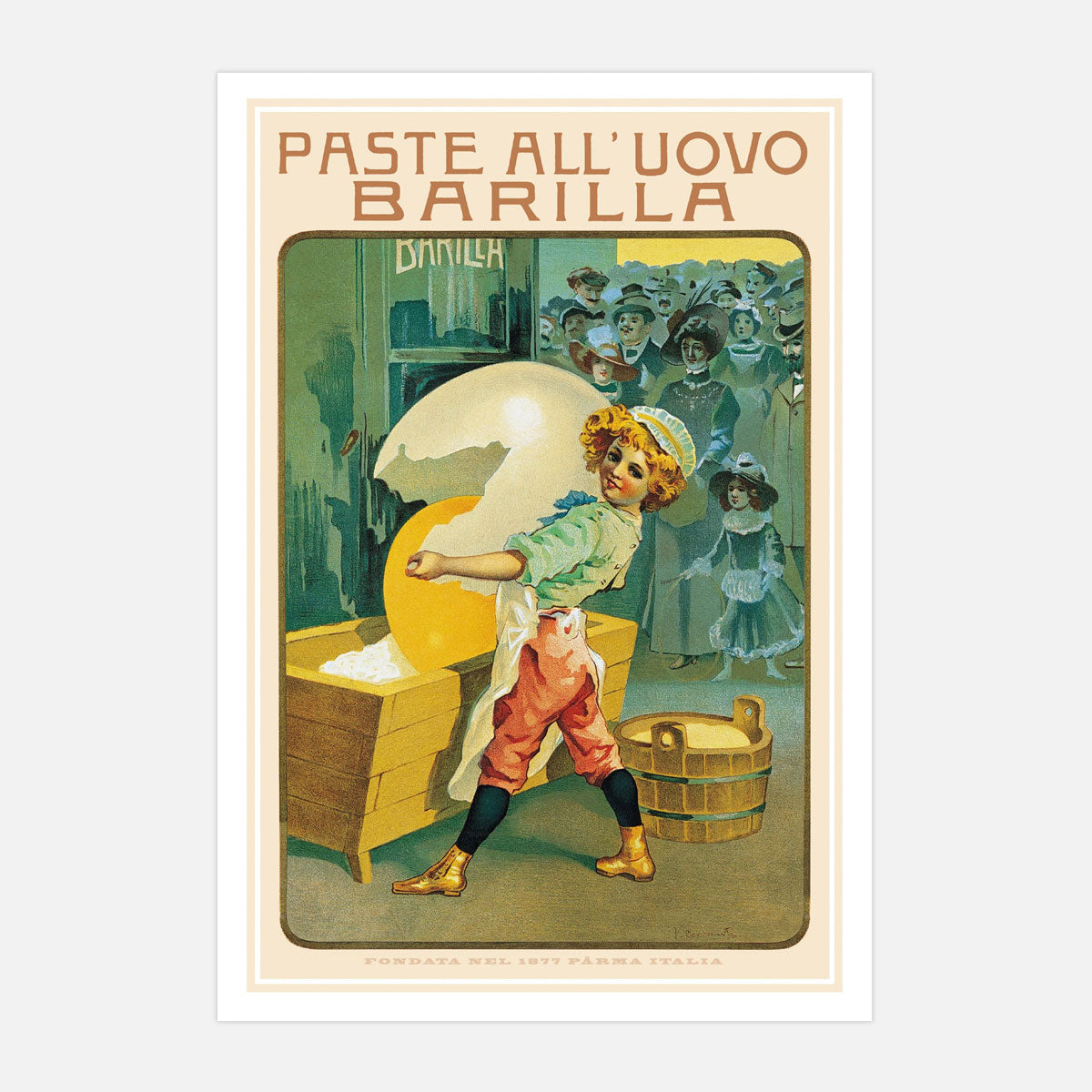 Pasta Barilla vintage retro advertising print from Places We Luv