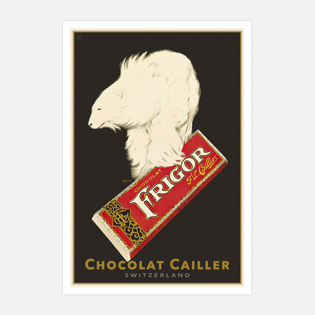 Chocolat Cailler retro advertising print from Places We Luv