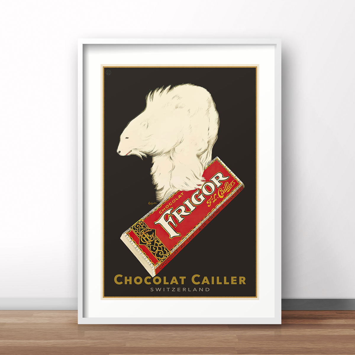Chocolat Cailler retro advertising poster from Places We Luv