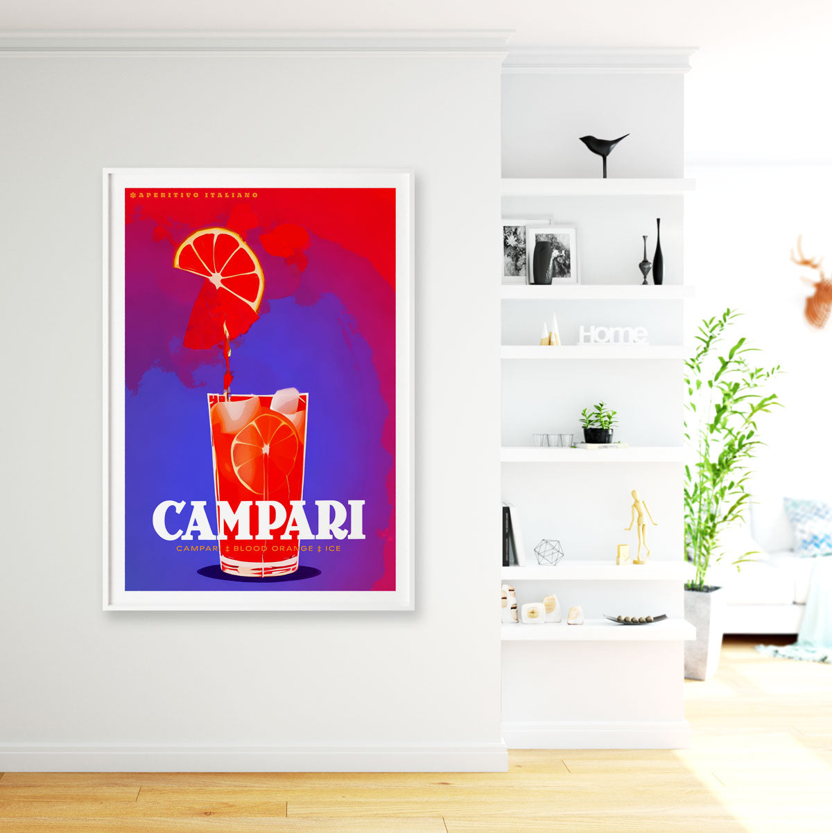 Campari orange Italy vintage retro poster from Places We Luv