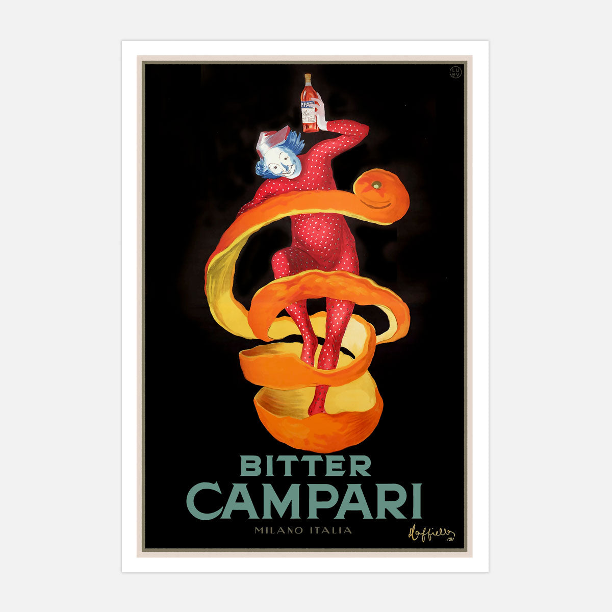 Campari retro advertising print Italy Places We Luv