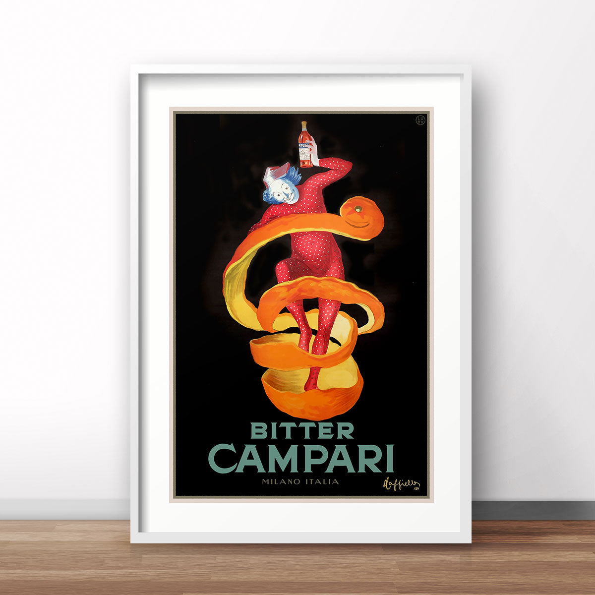 Campari retro advertising poster Italy Places We Luv