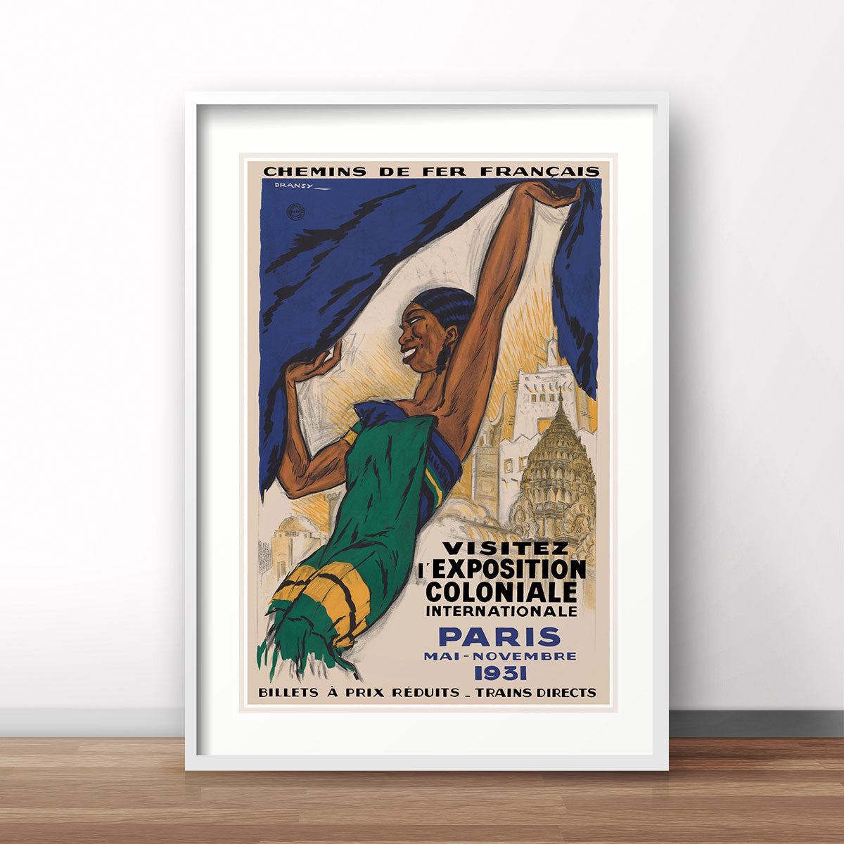Exposition Coloniale Paris vintage advertising poster print from Places We Luv