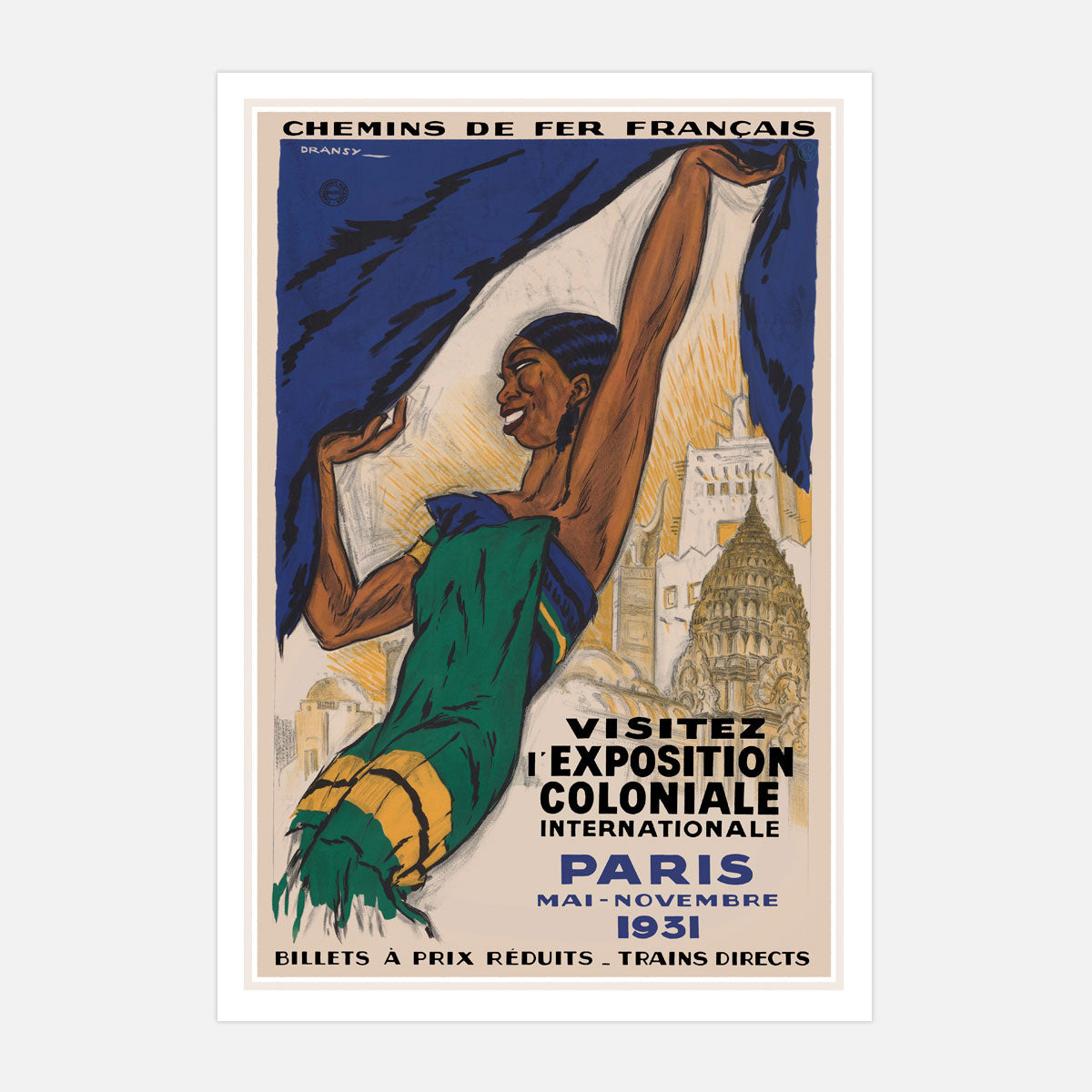Exposition Coloniale Paris vintage advertising print from Places We Luv