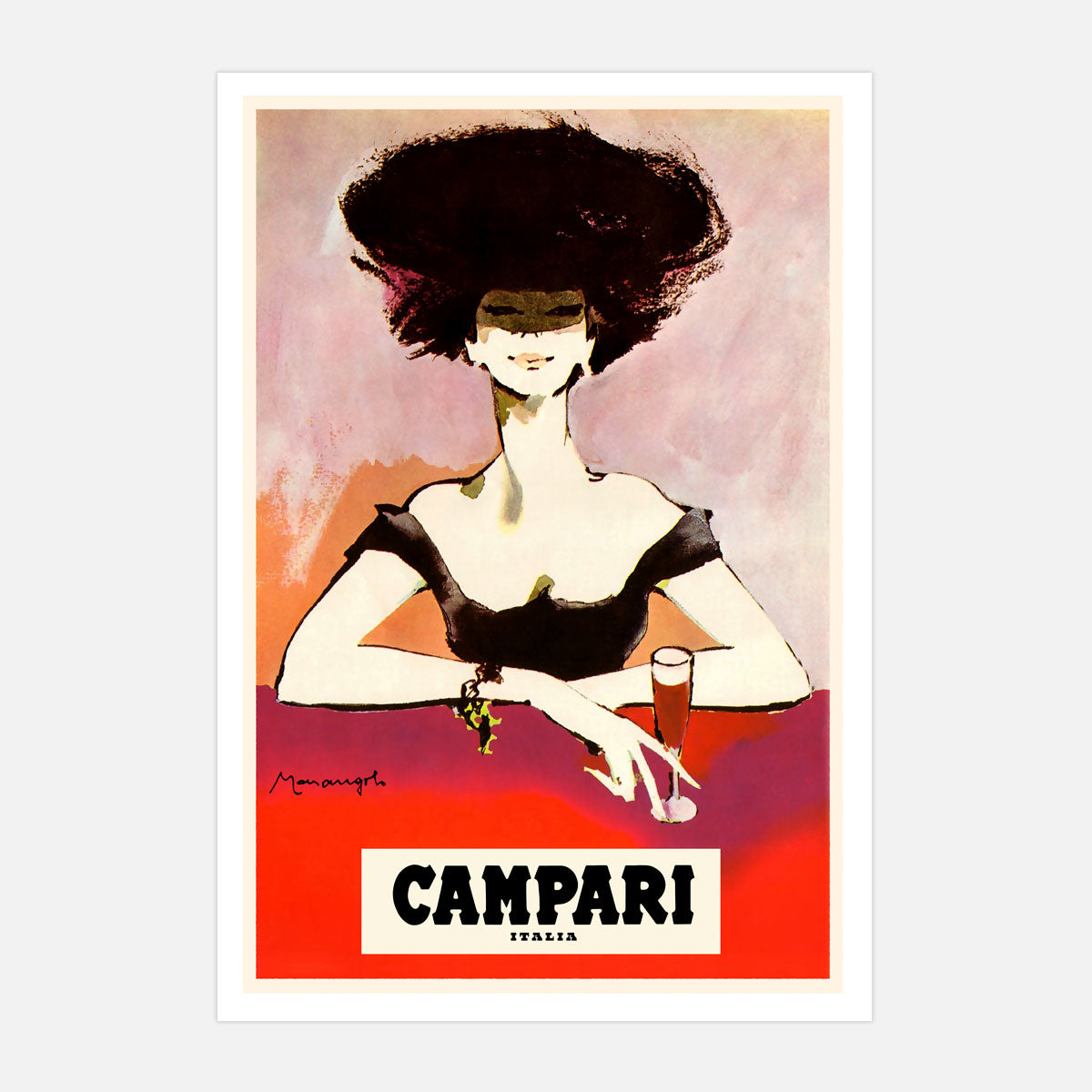 Campari Woman Italy vintage retro  print from Places We Luv