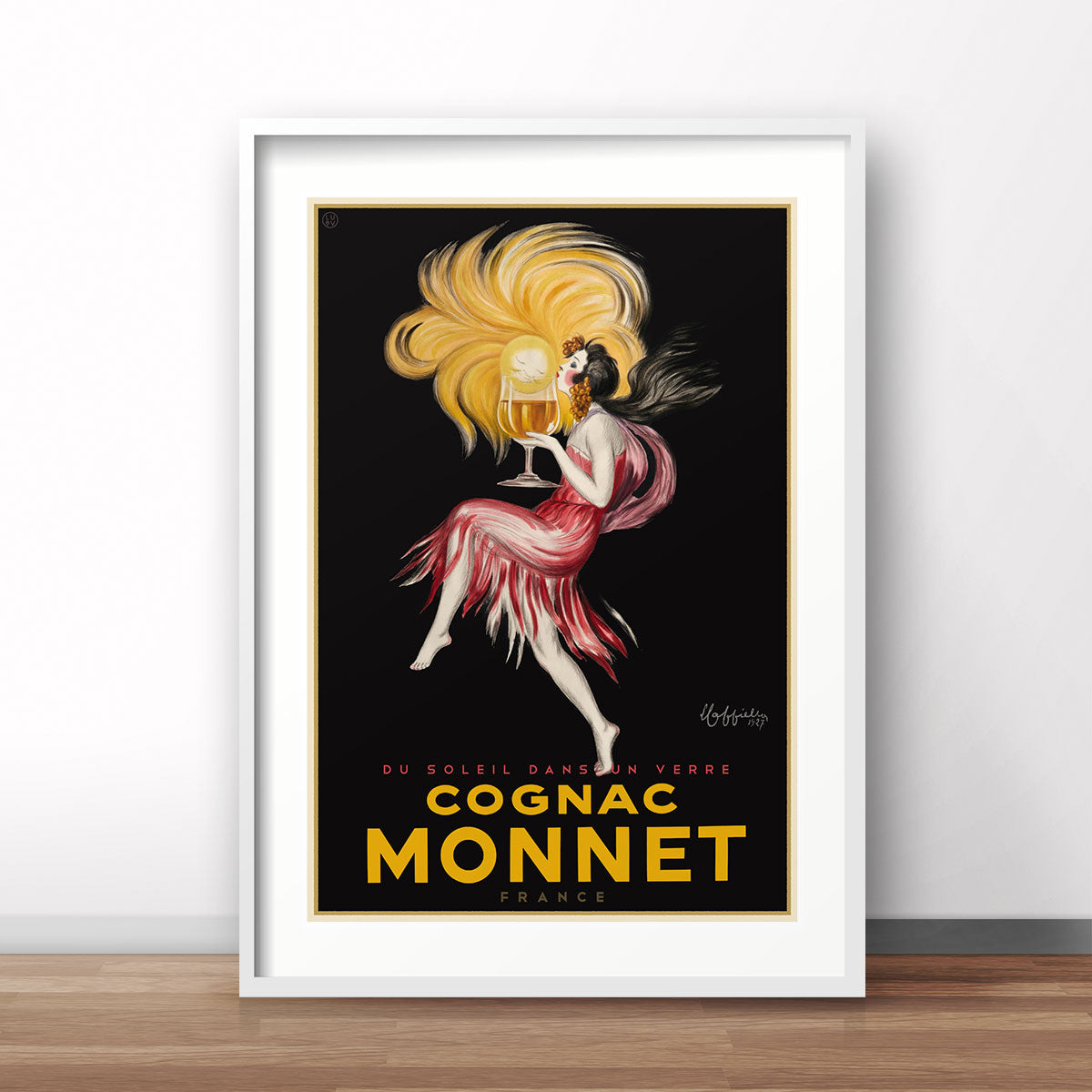 Monnet Cognac France vintage retro poster - Places We Luv
