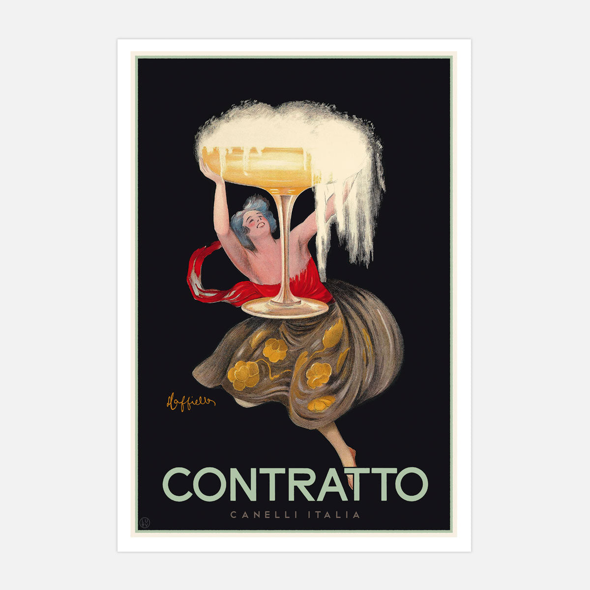 Contratto Italy retro vintage advertising poster - Places We Luv