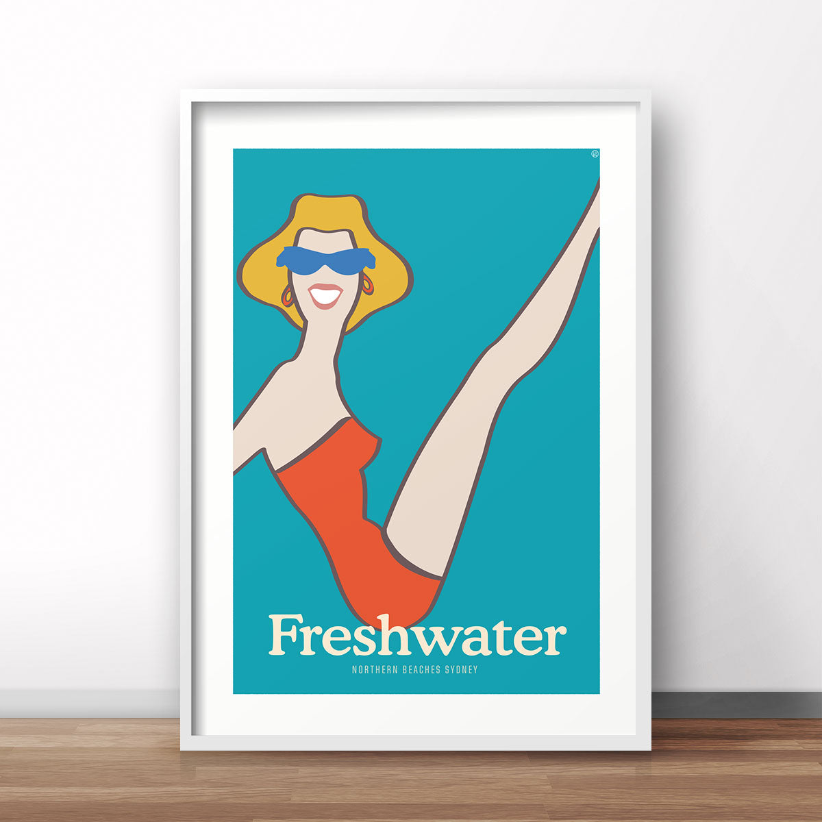 Freshwater Sydney vintage retro poster from Places We Luv print