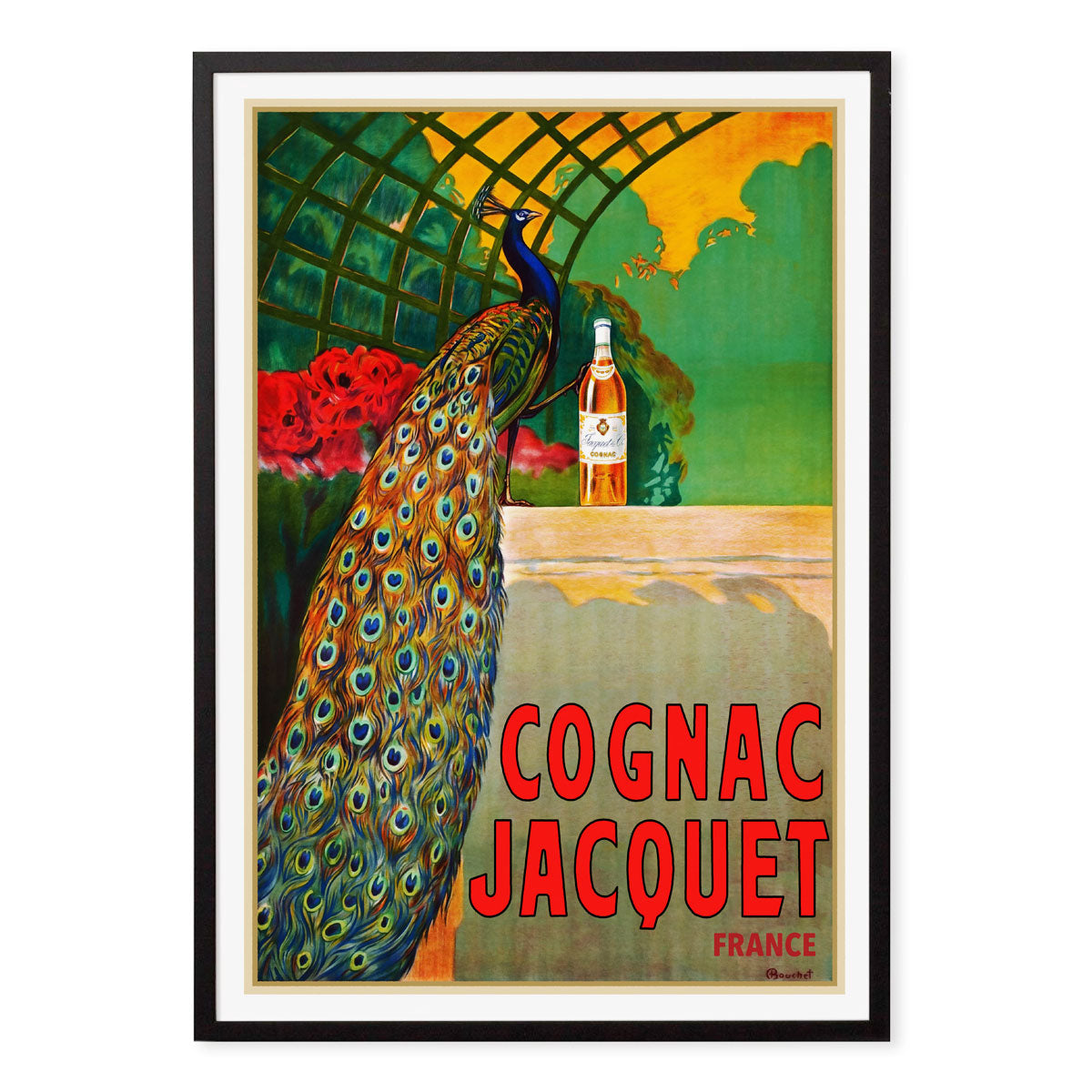 Cognac Jacquet France vintage poster