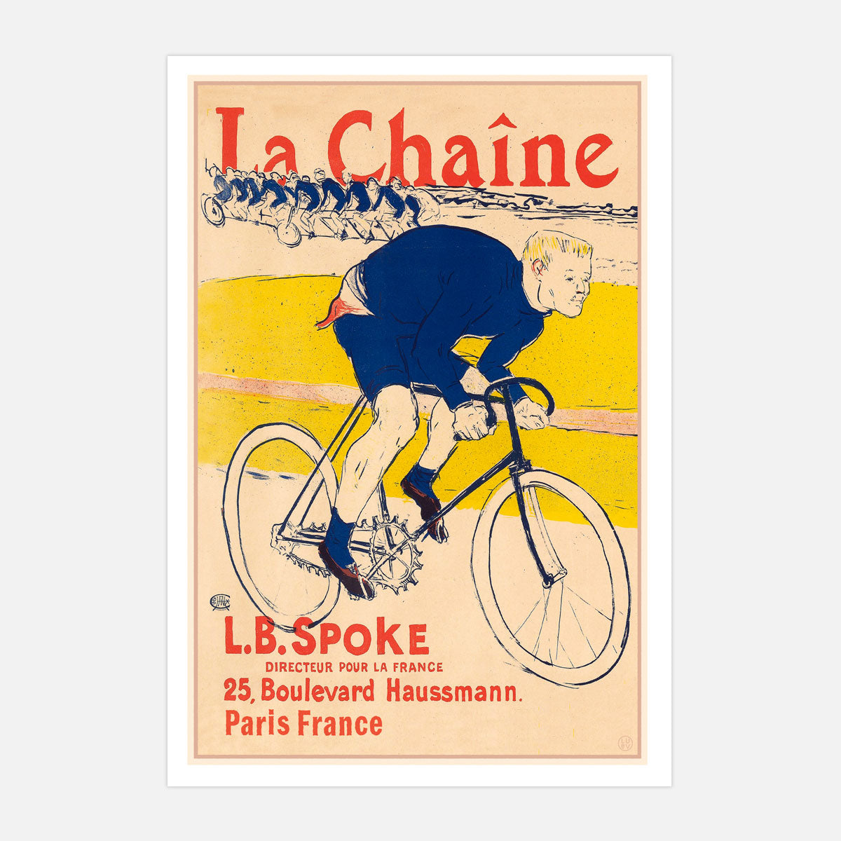 French Bicycle vintage retro poster from Places We Luv