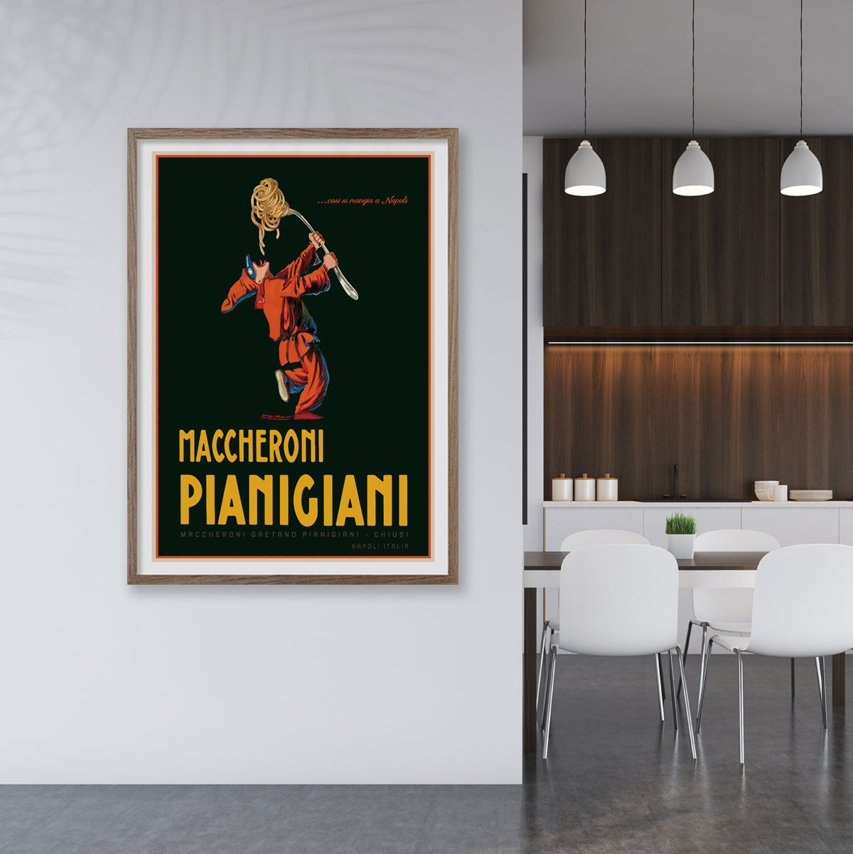 Pasta Italy vintage retro poster from Places We Luv
